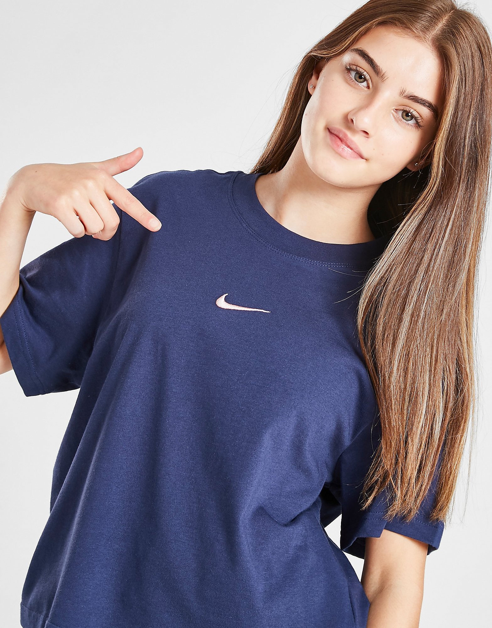 

Nike Girls' Sportswear Essential T-Shirt Junior - Blue - Kids, Blue