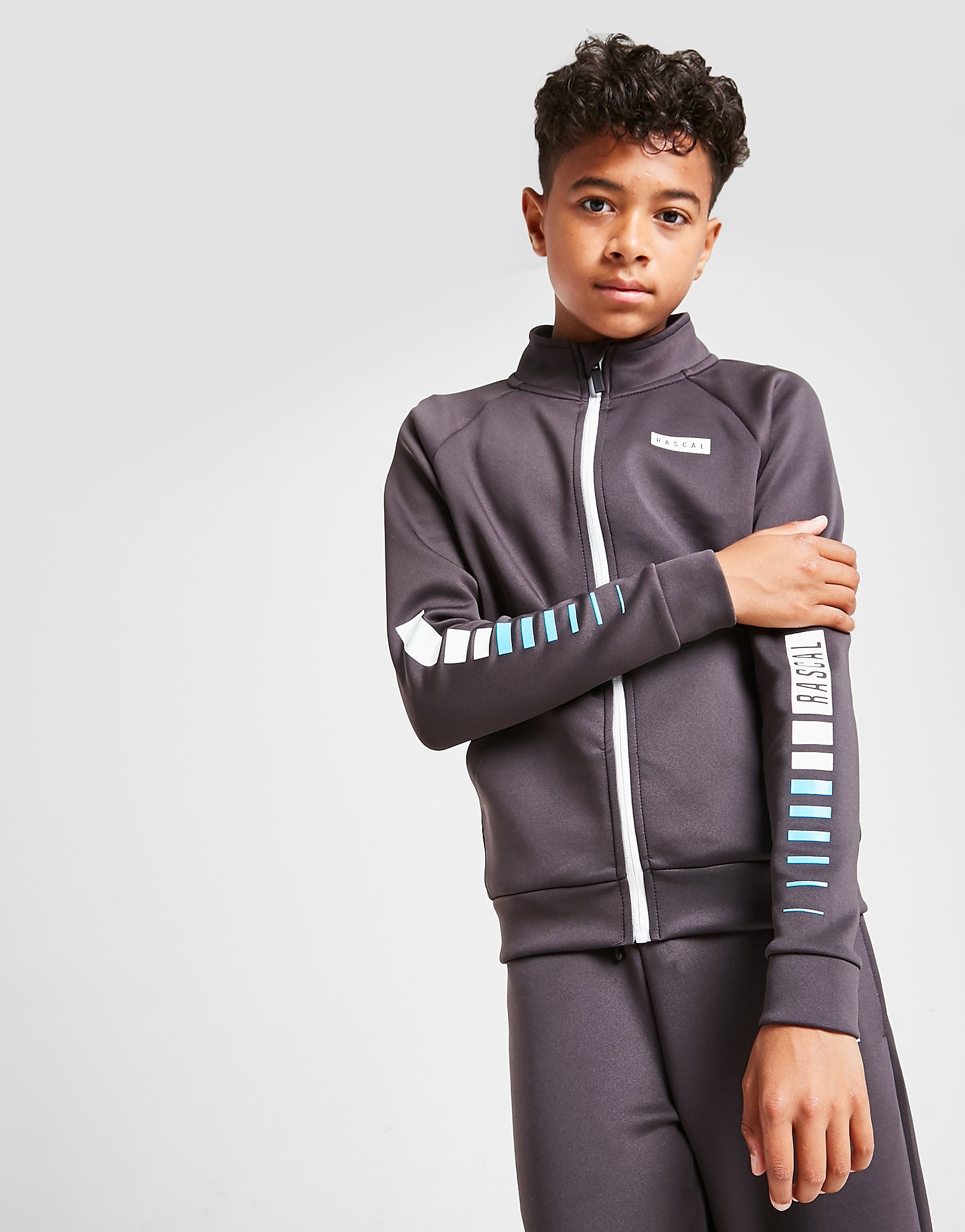 

Rascal Elite Full Zip Track Top Junior - Only at JD - Grey - Kids, Grey