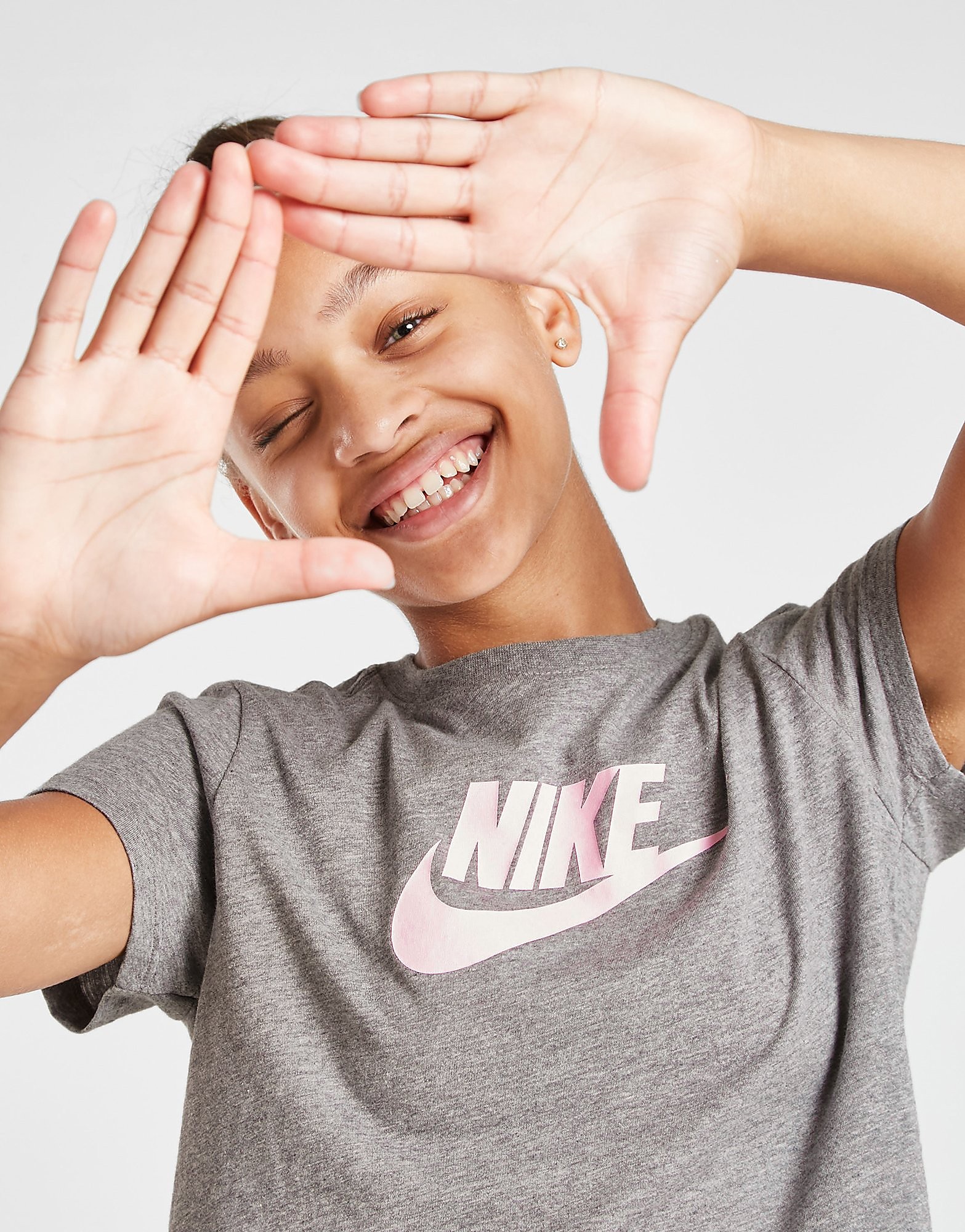 

Nike Girls' Cropped T-Shirt Junior - Grey - Kids, Grey