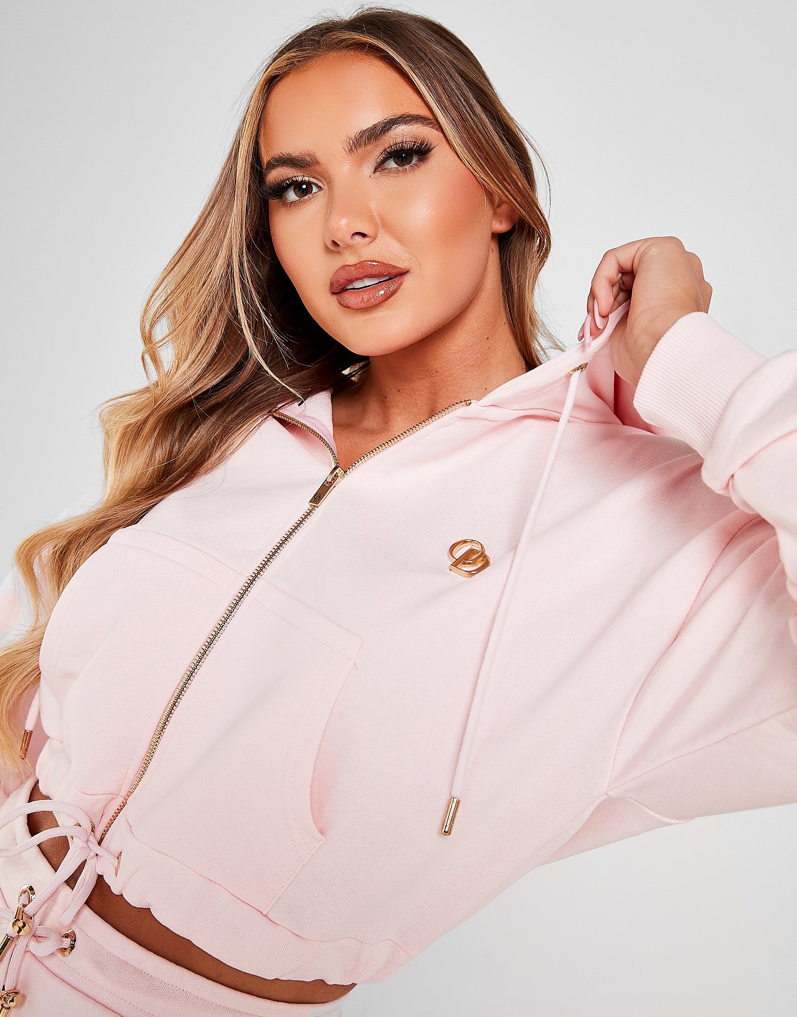 

ODolls Sport Badge Full Zip Hoodie - Pink - Womens, Pink