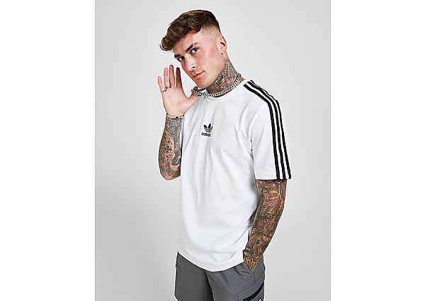 Adidas Originals Back Hit Sticker T-Shirt - Only at JD - White - Mens, White