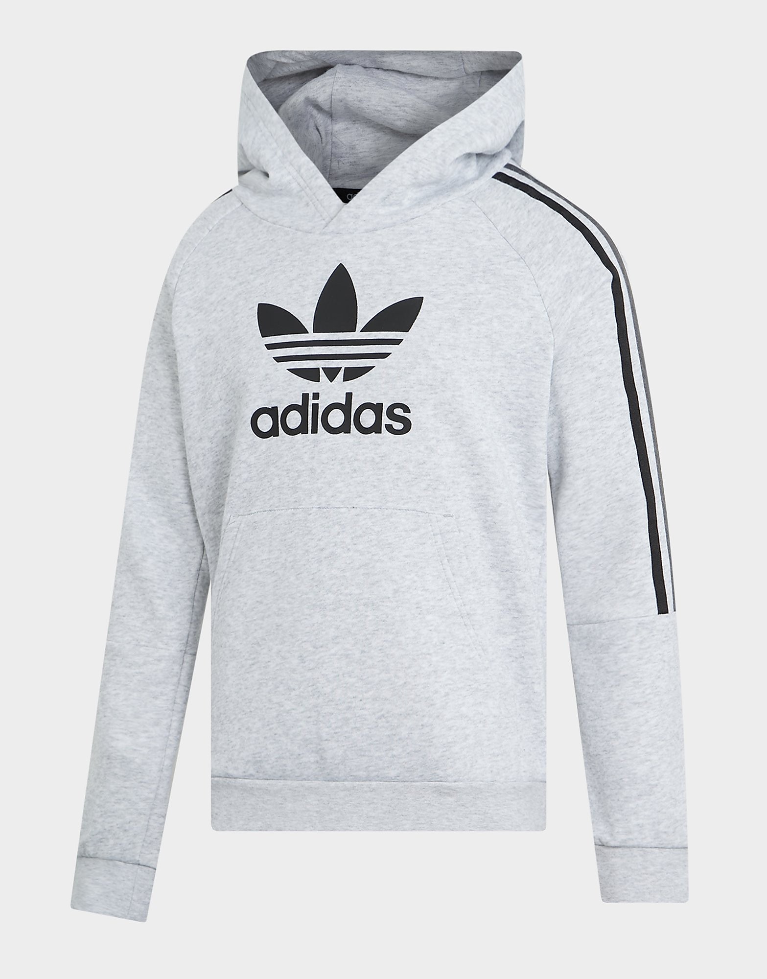 

adidas Originals Tri Stripe Overhead Hoodie Junior - Grey - Kids, Grey