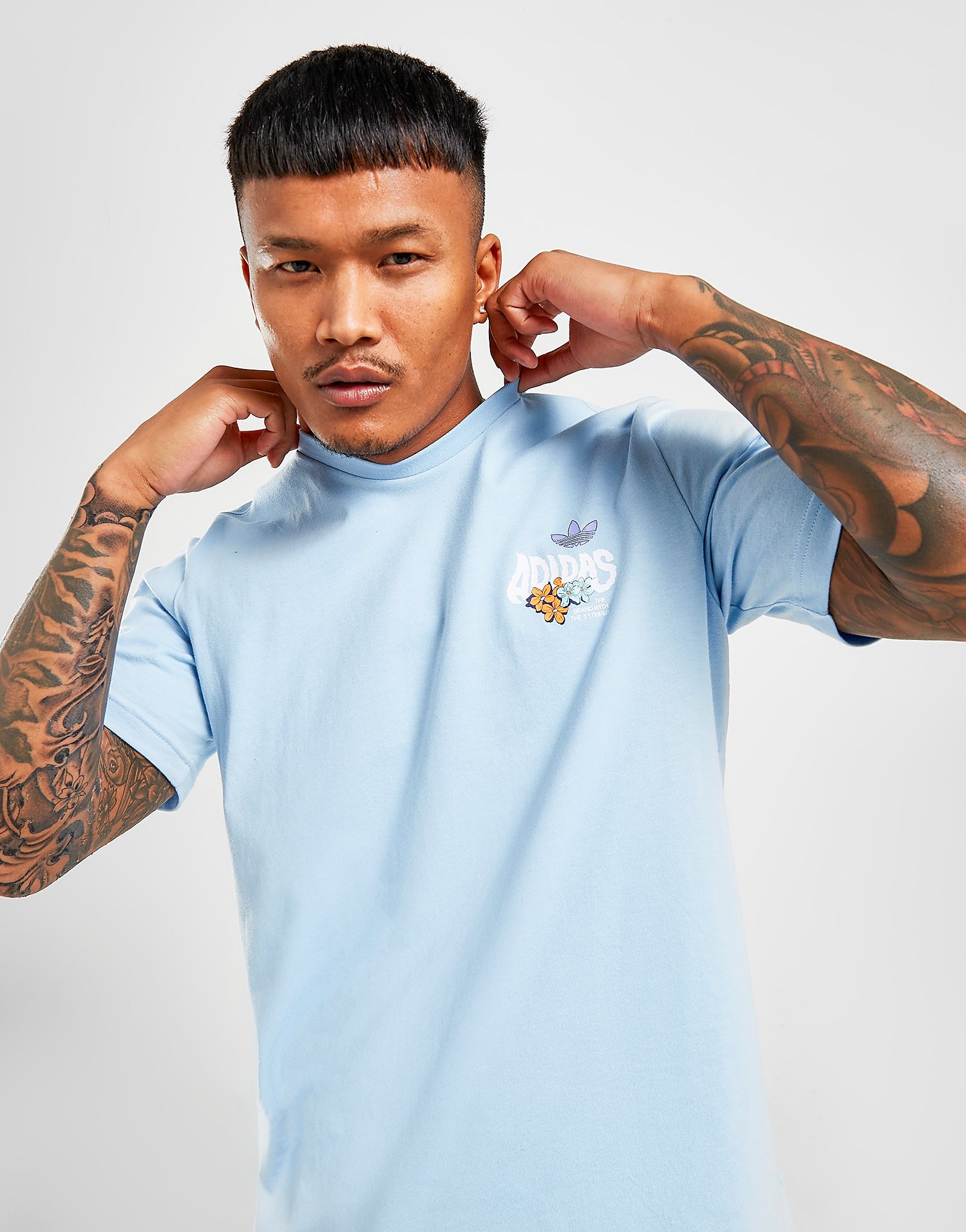 

adidas Originals Back Hit Skater Graphic T-Shirt - Only at JD - Blue - Mens, Blue