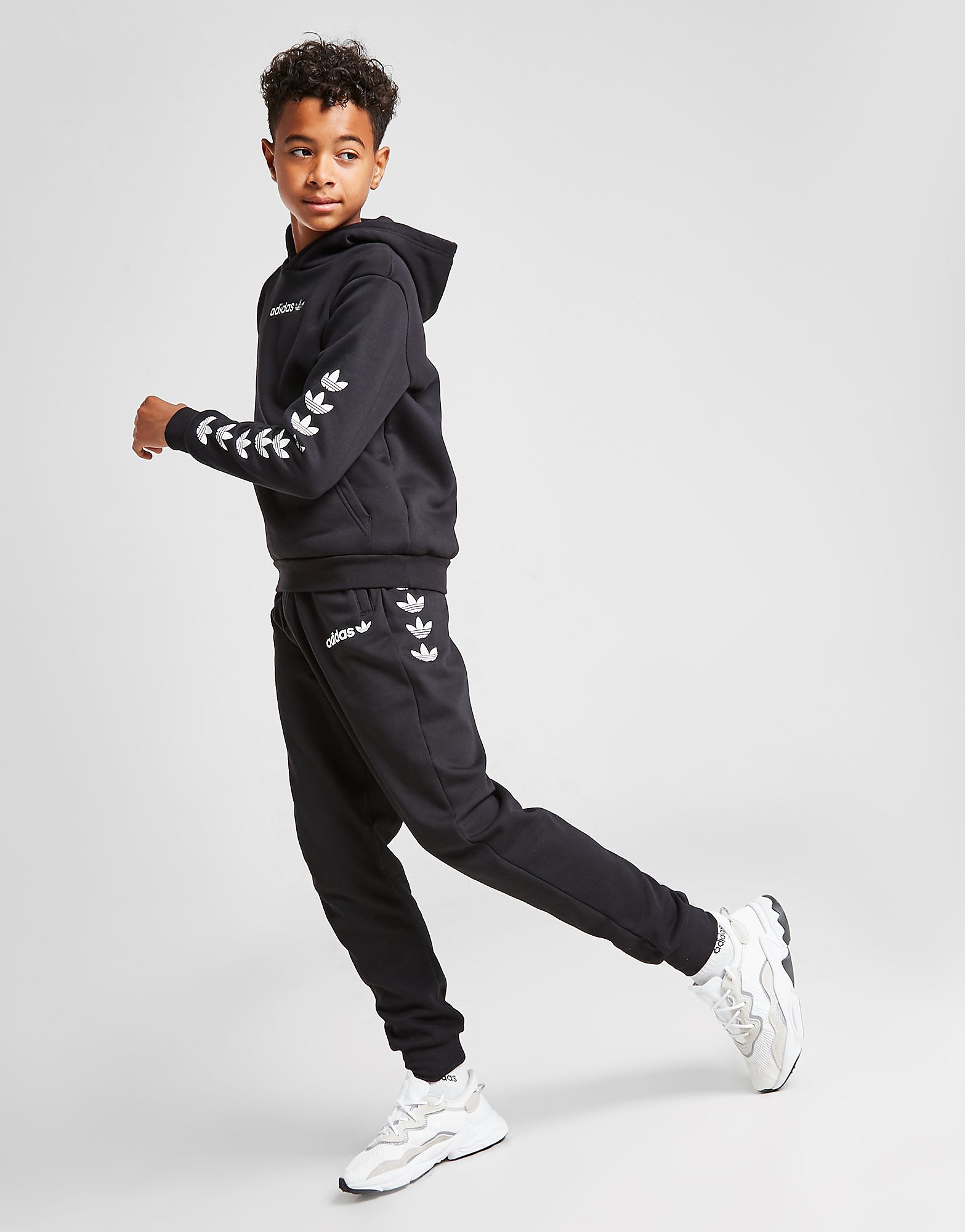 adidas Originals Repeat Trefoil Hoodie Junior - Black - Kids, Black