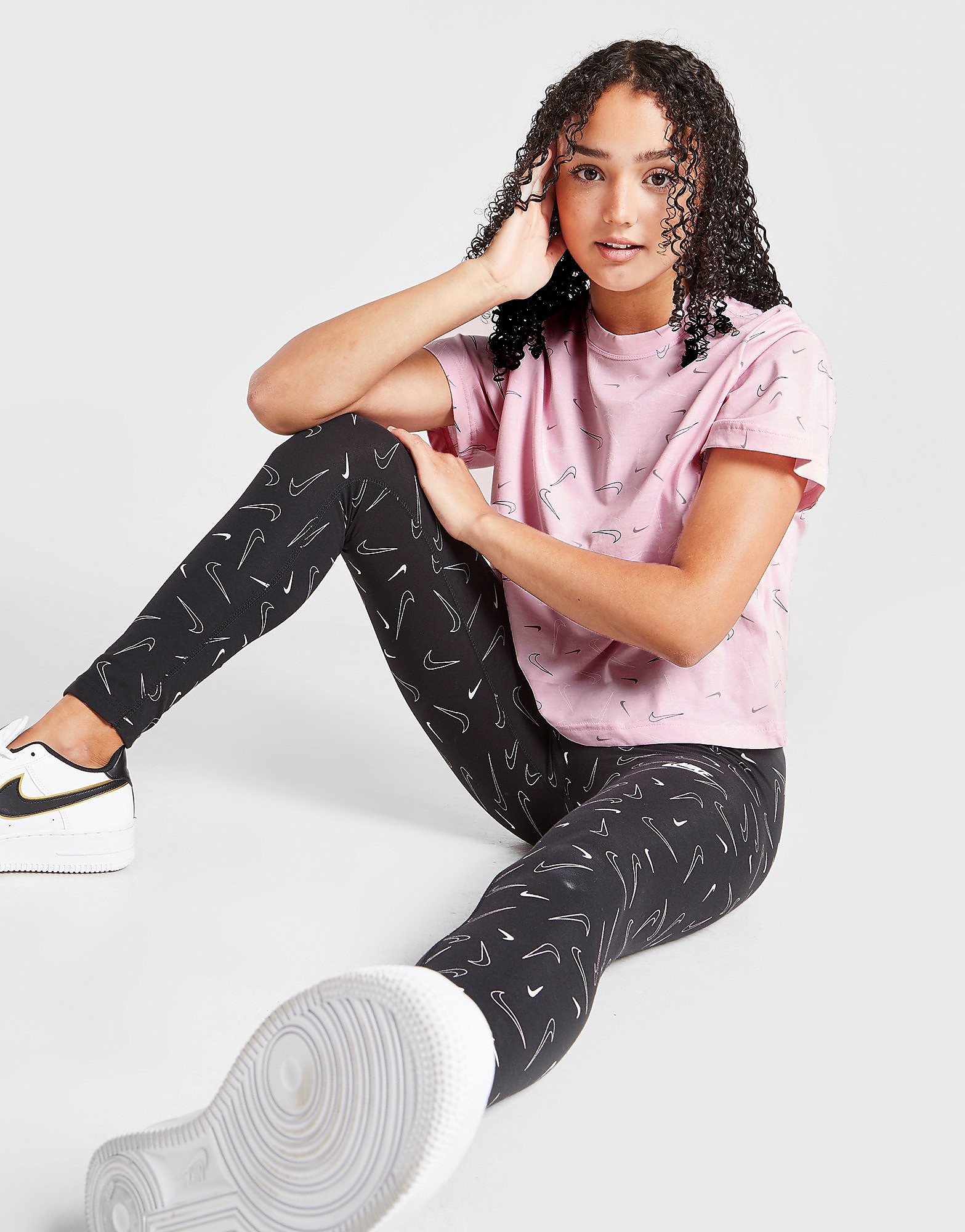 

Nike Girls' All Over Print Boxy T-Shirt Junior - Pink - Kids, Pink
