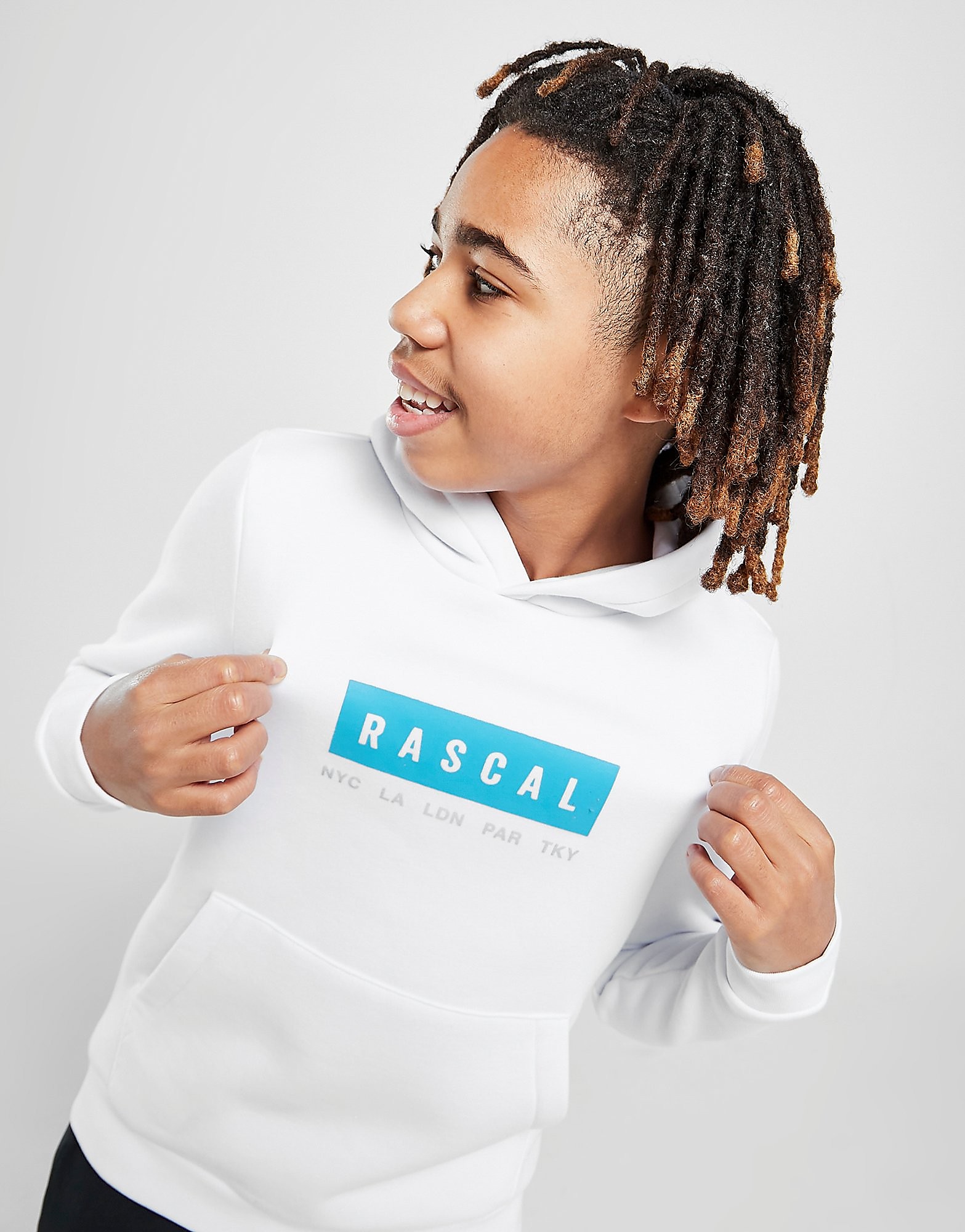 

Rascal Future Fleece Overhead Hoodie Junior - White - Kids, White