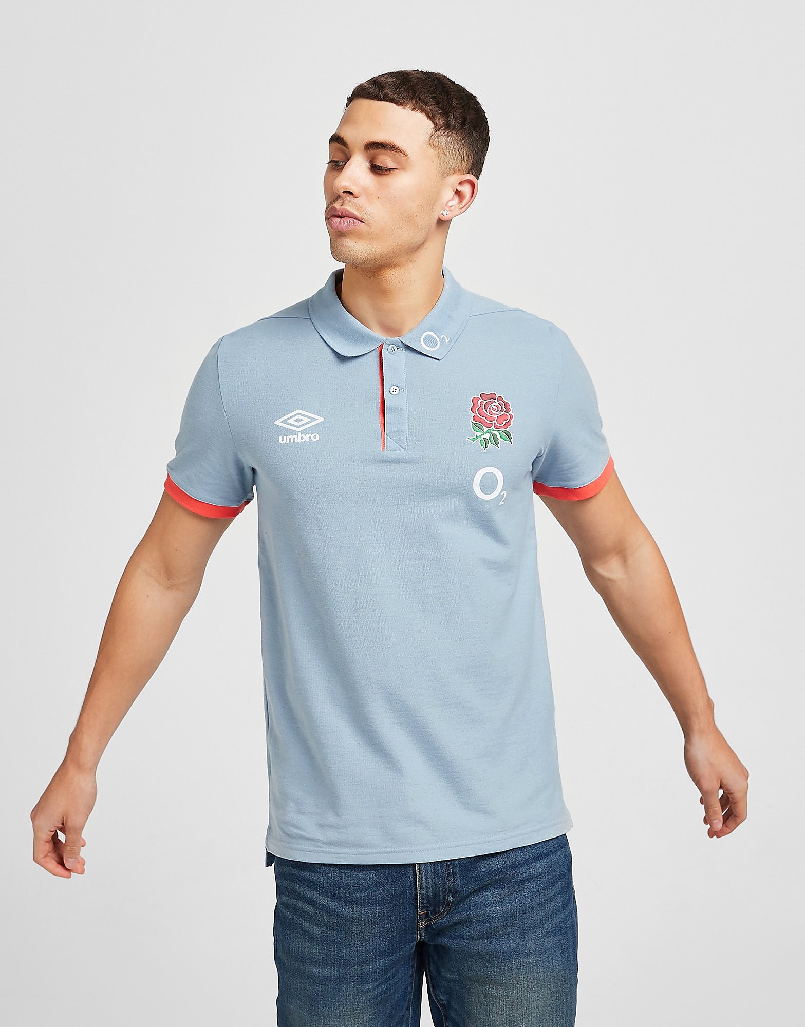 

Umbro England RFU 2021/22 Polo Shirt - Blue - Mens, Blue
