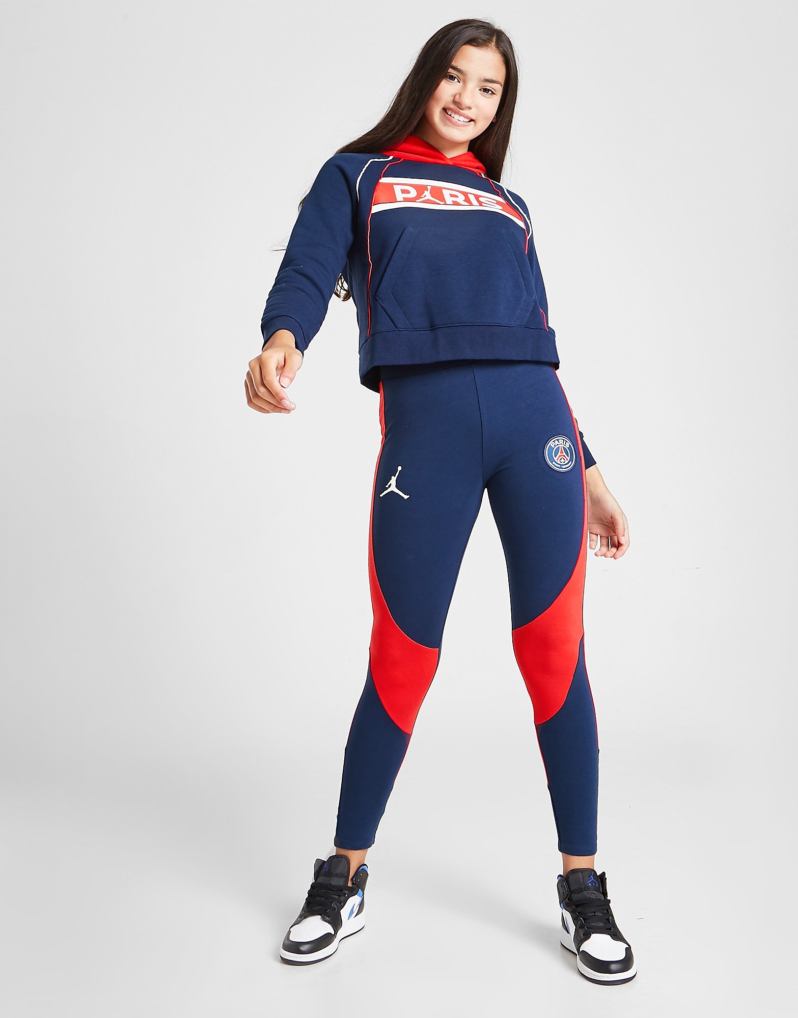 Jordan Paris Saint Germain Colour Block Leggings Junior - Blue - Kids, Blue