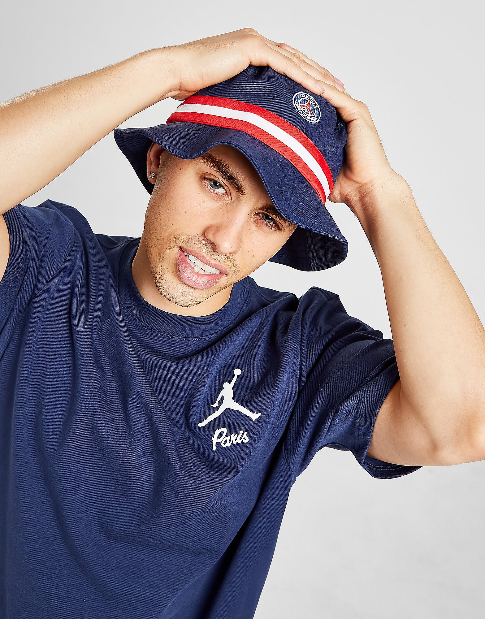 Jordan x Paris Saint Germain Bucket Hat - Navy/White - Womens, Navy/White