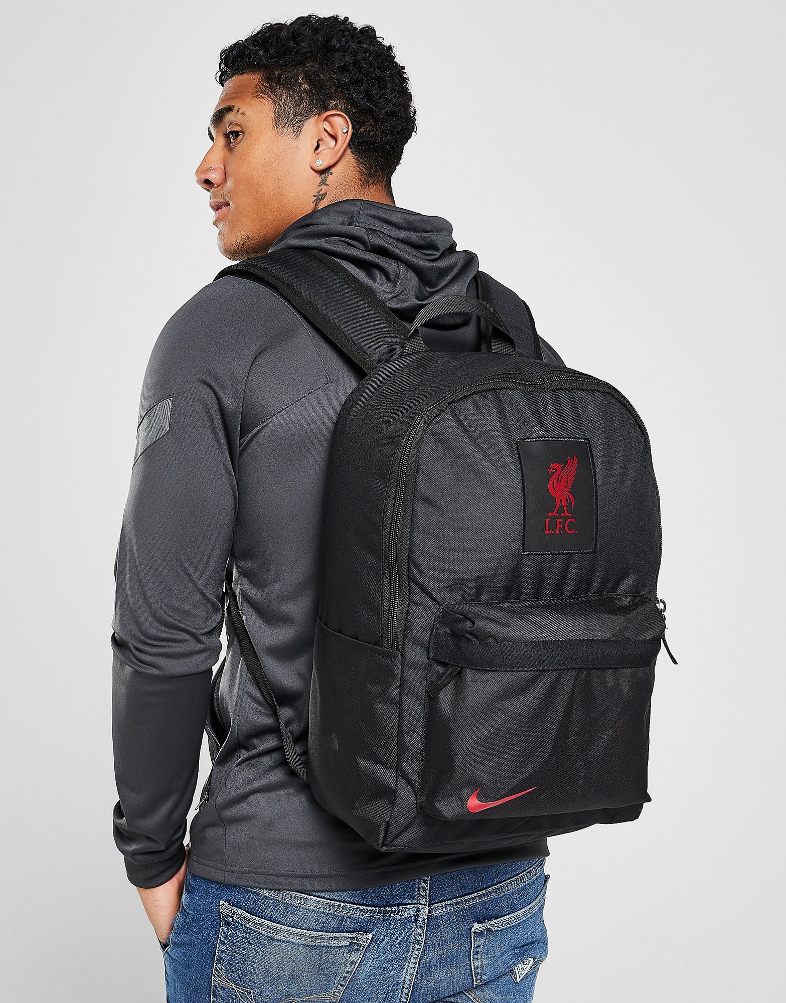 Nike Liverpool FC Backpack - Black/Black/Gym Red - Mens, Black/Black/Gym Red