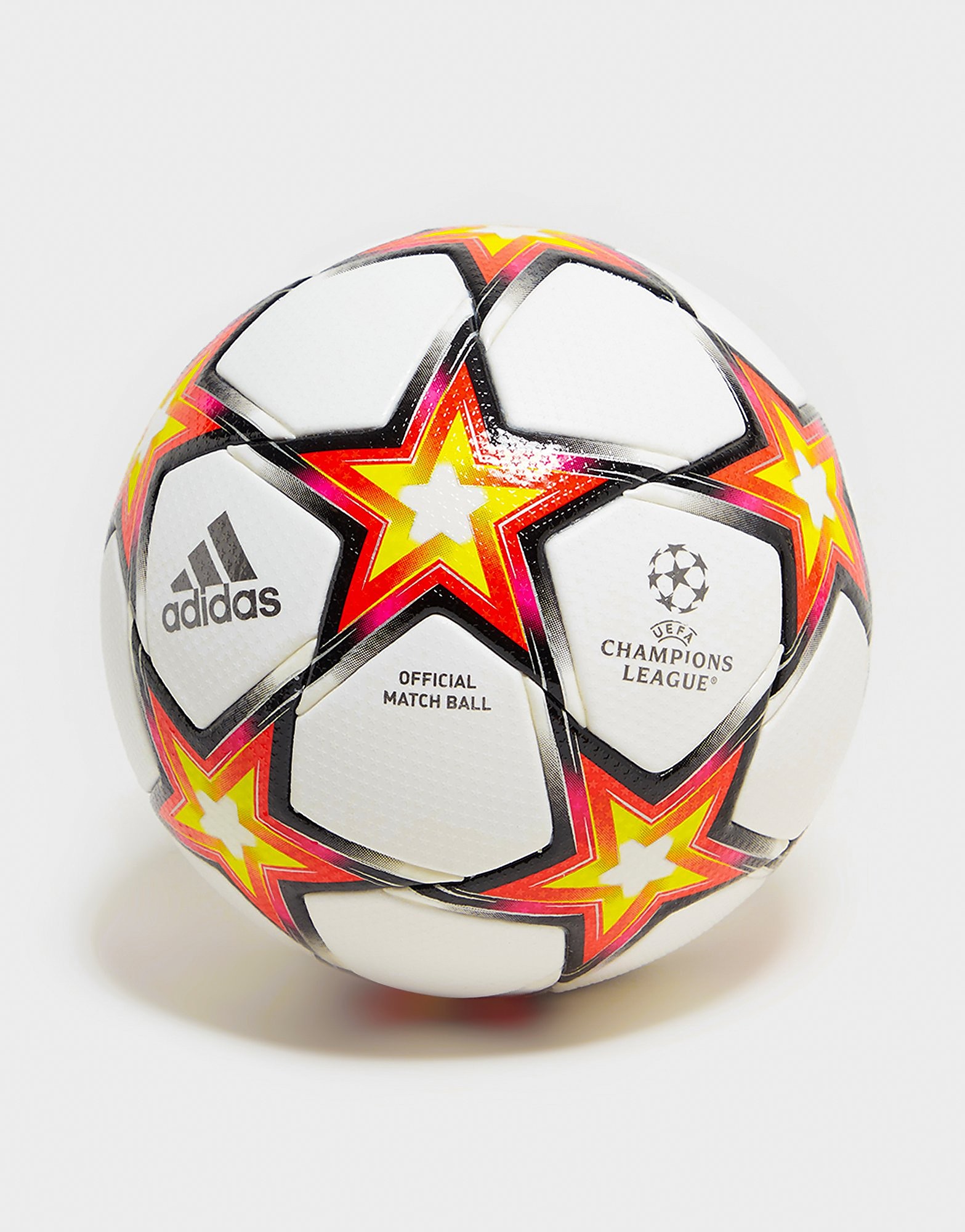 

adidas UEFA Champions League Final 2021 Pro Football - White / Solar Red / Solar Yellow / Black - Womens, White / Solar Red / Solar Yellow / Black