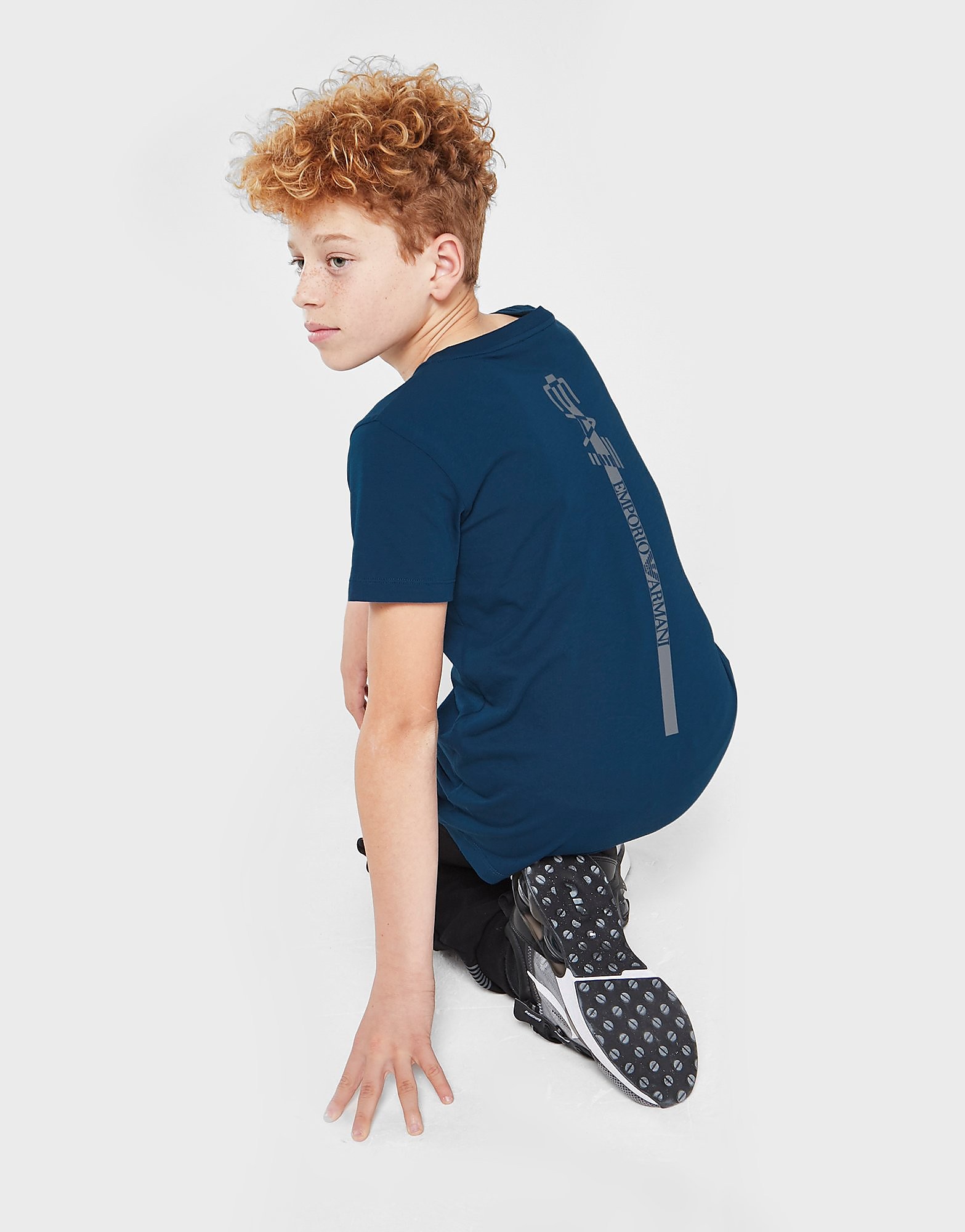 

Emporio Armani EA7 Back Logo T-Shirt Junior - Blue - Kids, Blue