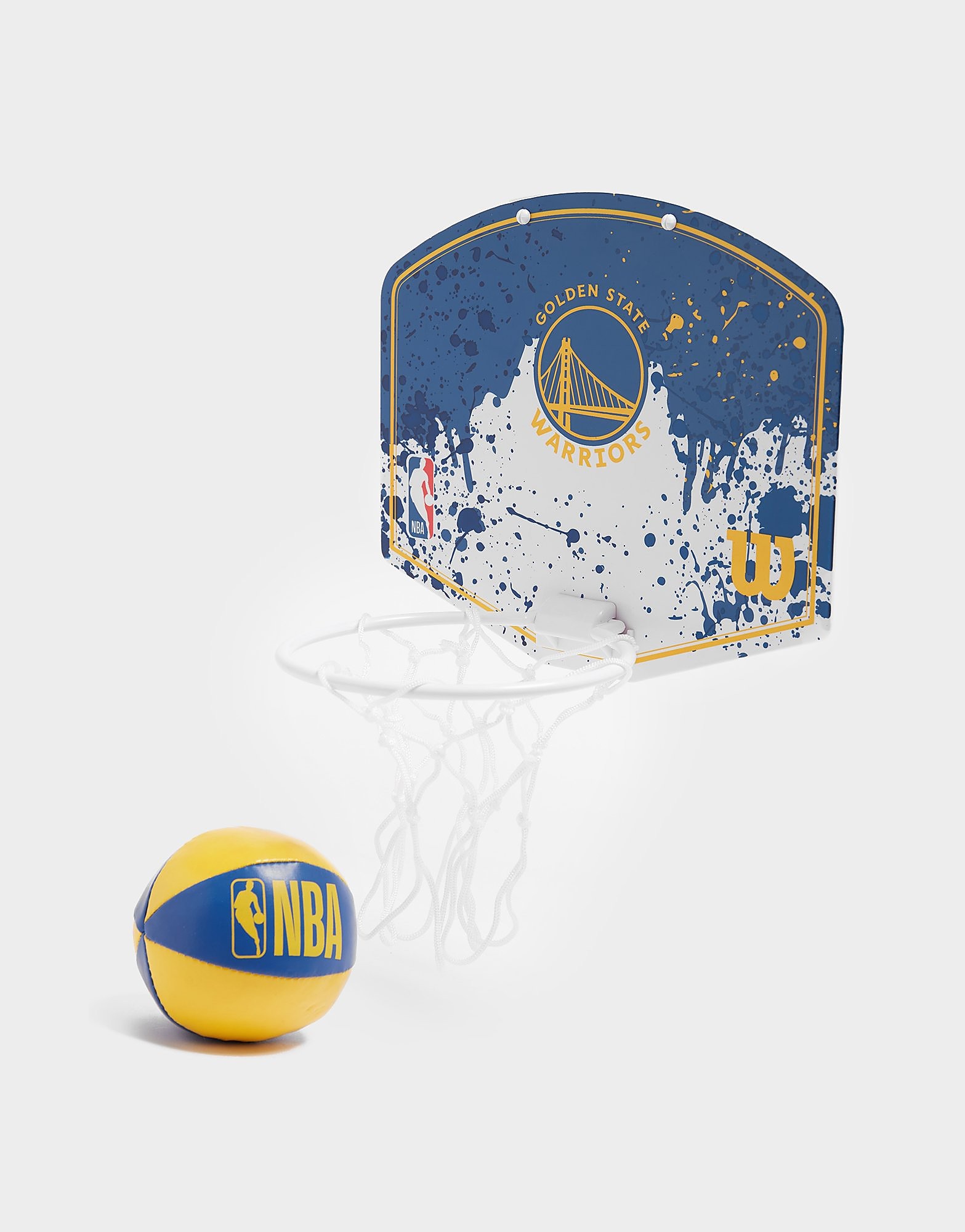 

Wilson NBA Golden State Warriors Mini Hoop Set - Blue/Yellow - Mens, Blue/Yellow