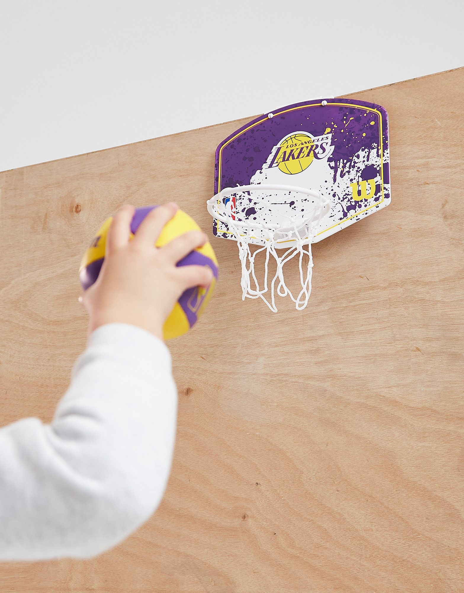 

Wilson NBA LA Lakers Mini Hoop Set - Purple/Yellow - Mens, Purple/Yellow