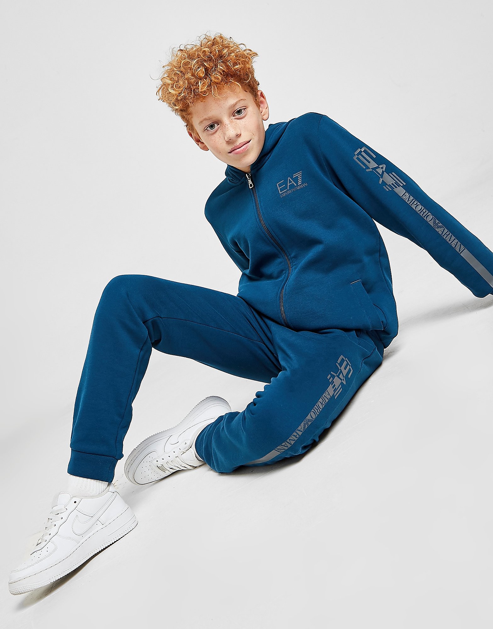 

Emporio Armani EA7 Logo Full Zip Tracksuit Junior - Blue - Kids, Blue