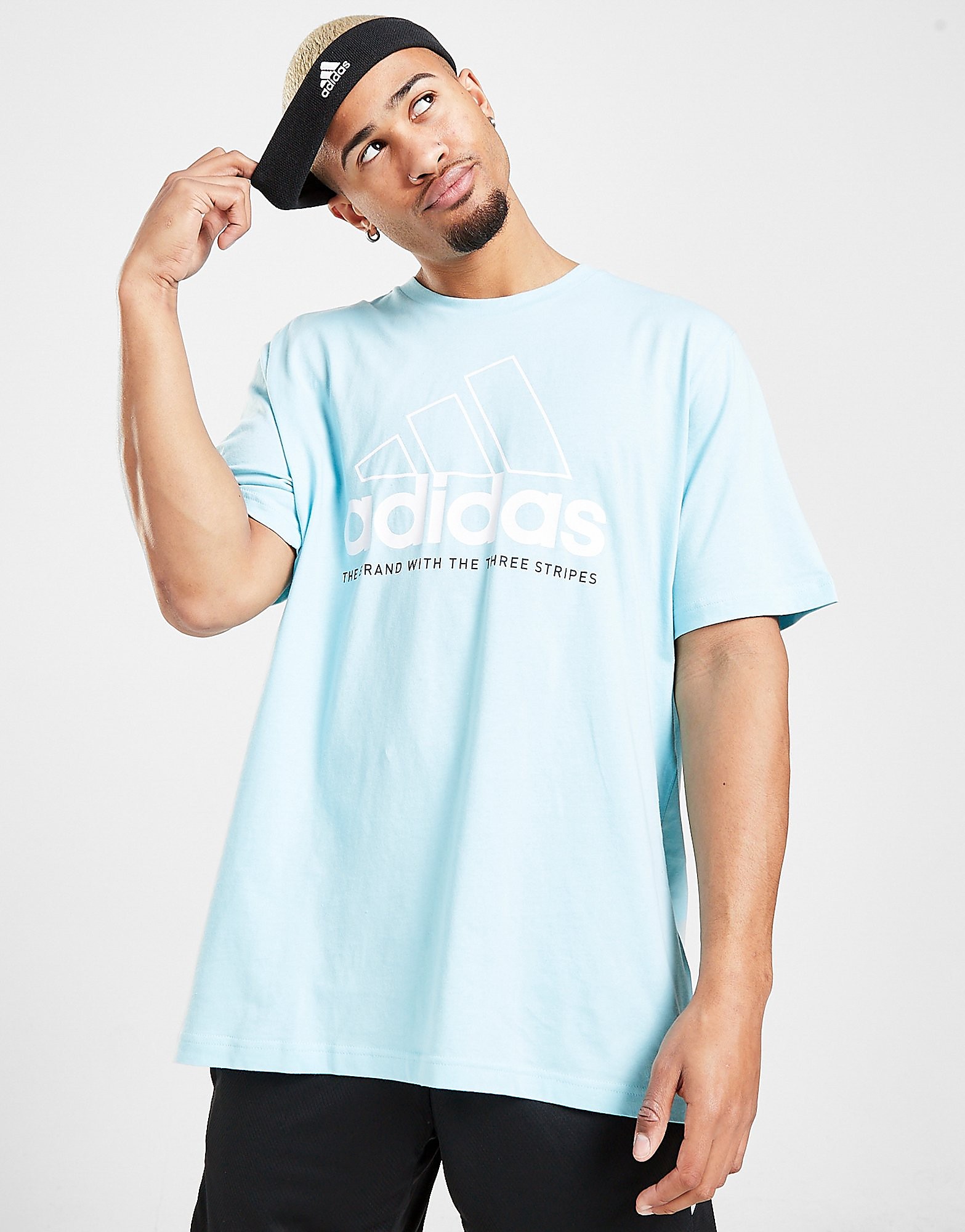 

adidas Badge of Sport Outline T-Shirt - Only at JD - Blue - Mens, Blue