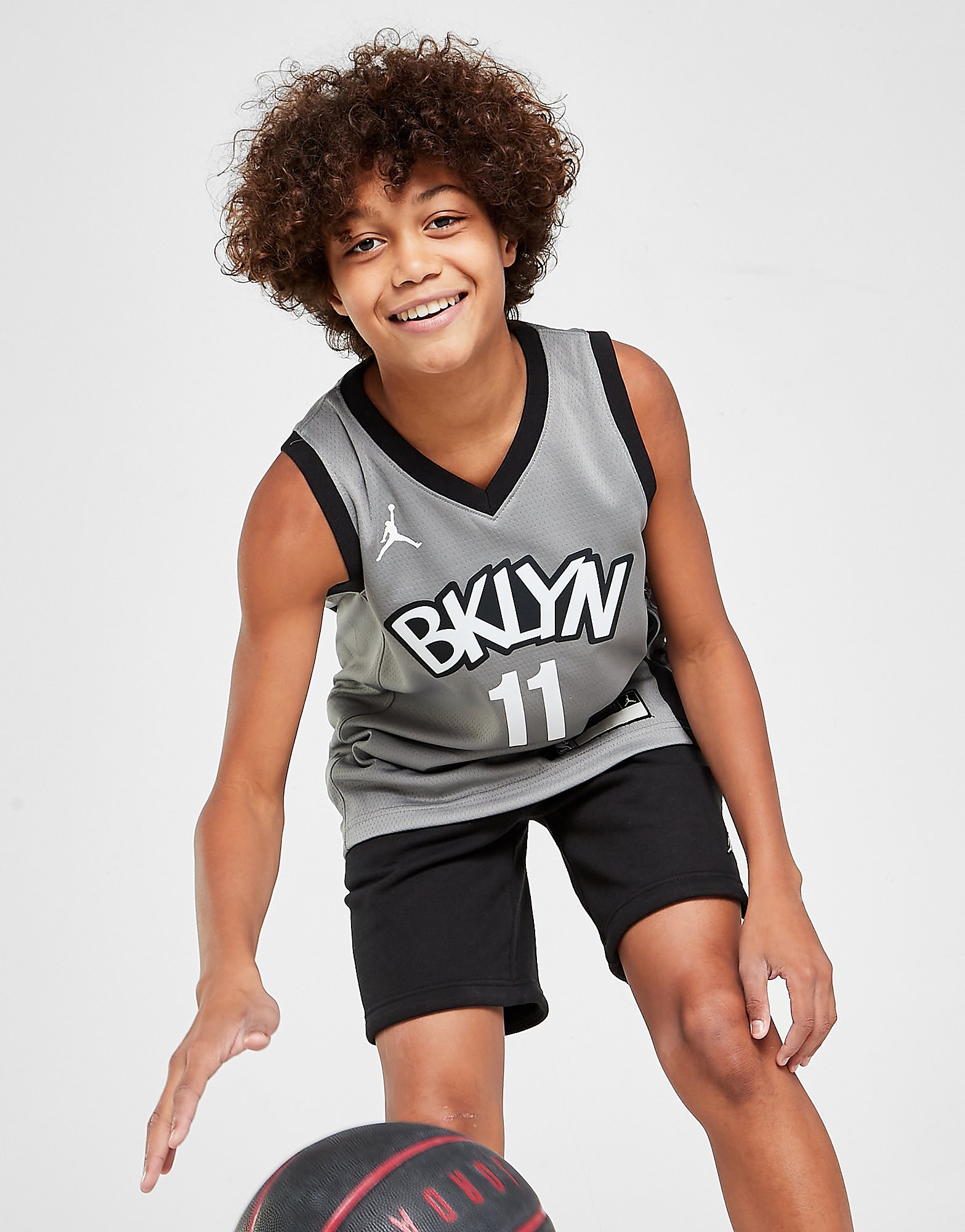 

Jordan NBA Brooklyn Nets Irving #11 Jersey Junior - Grey - Kids, Grey
