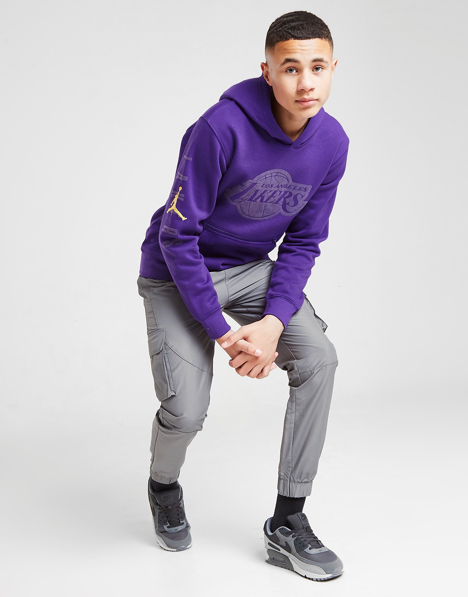 

Jordan NBA Los Angeles Lakers Statement Hoodie Junior - Purple - Kids, Purple