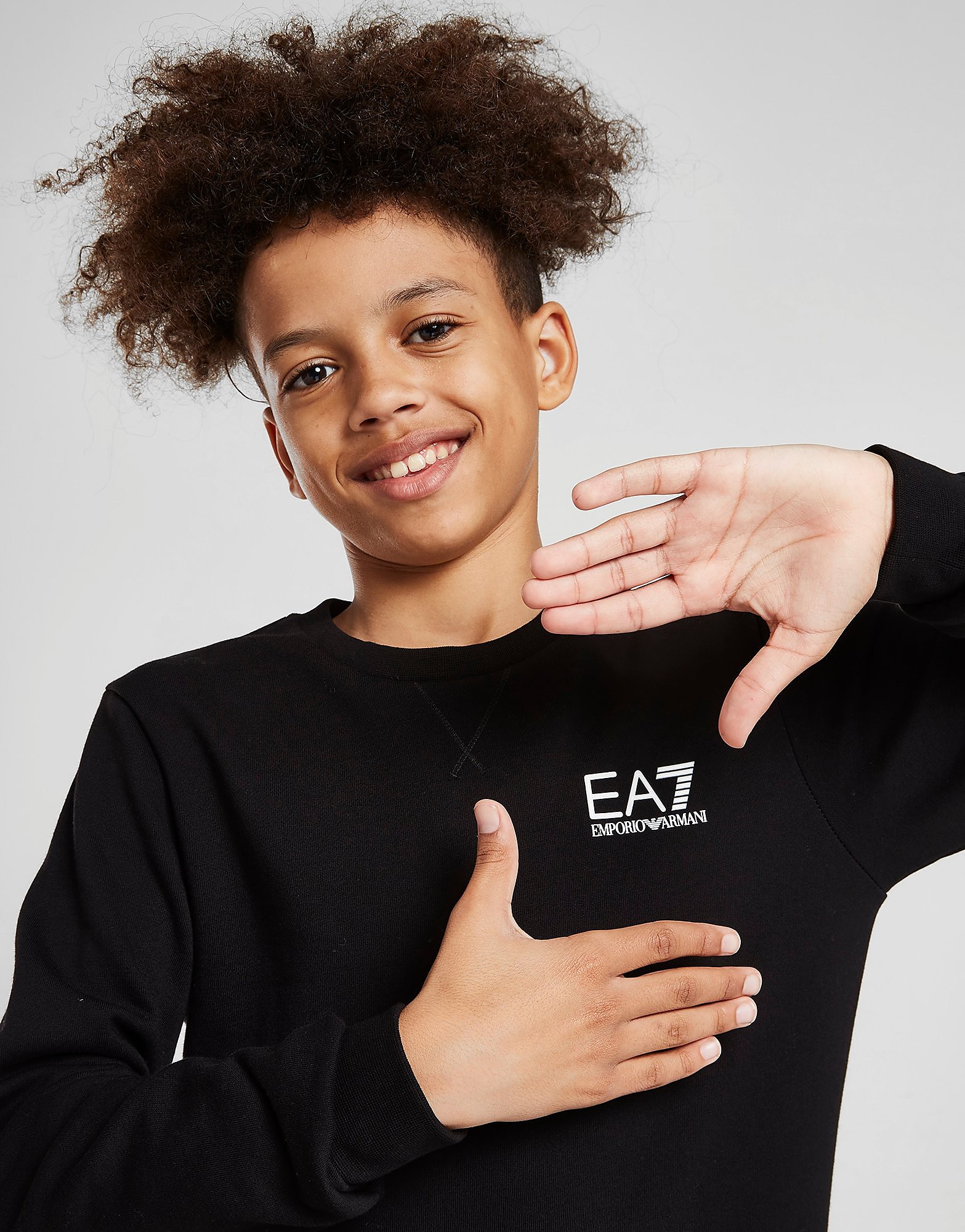 

Emporio Armani EA7 Core Fleece Crew Sweatshirt Junior - Black - Kids, Black