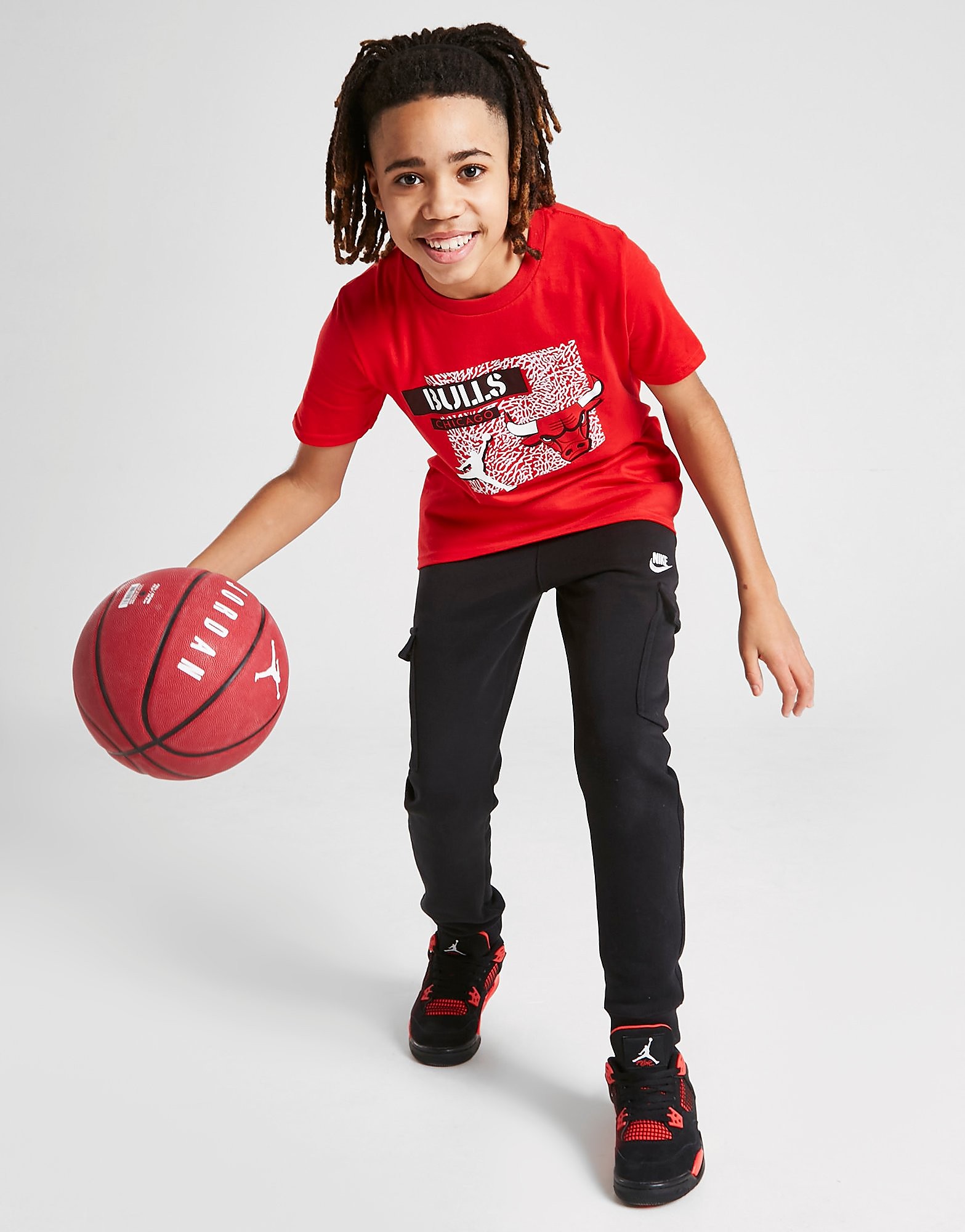 

Jordan NBA Chicago Bulls Essential T-Shirt Junior - Red - Kids, Red