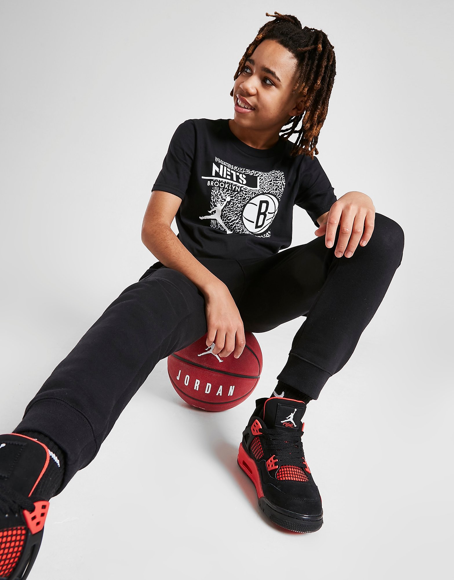 

Jordan NBA Brooklyn Nets Essential T-Shirt Junior - Black - Kids, Black
