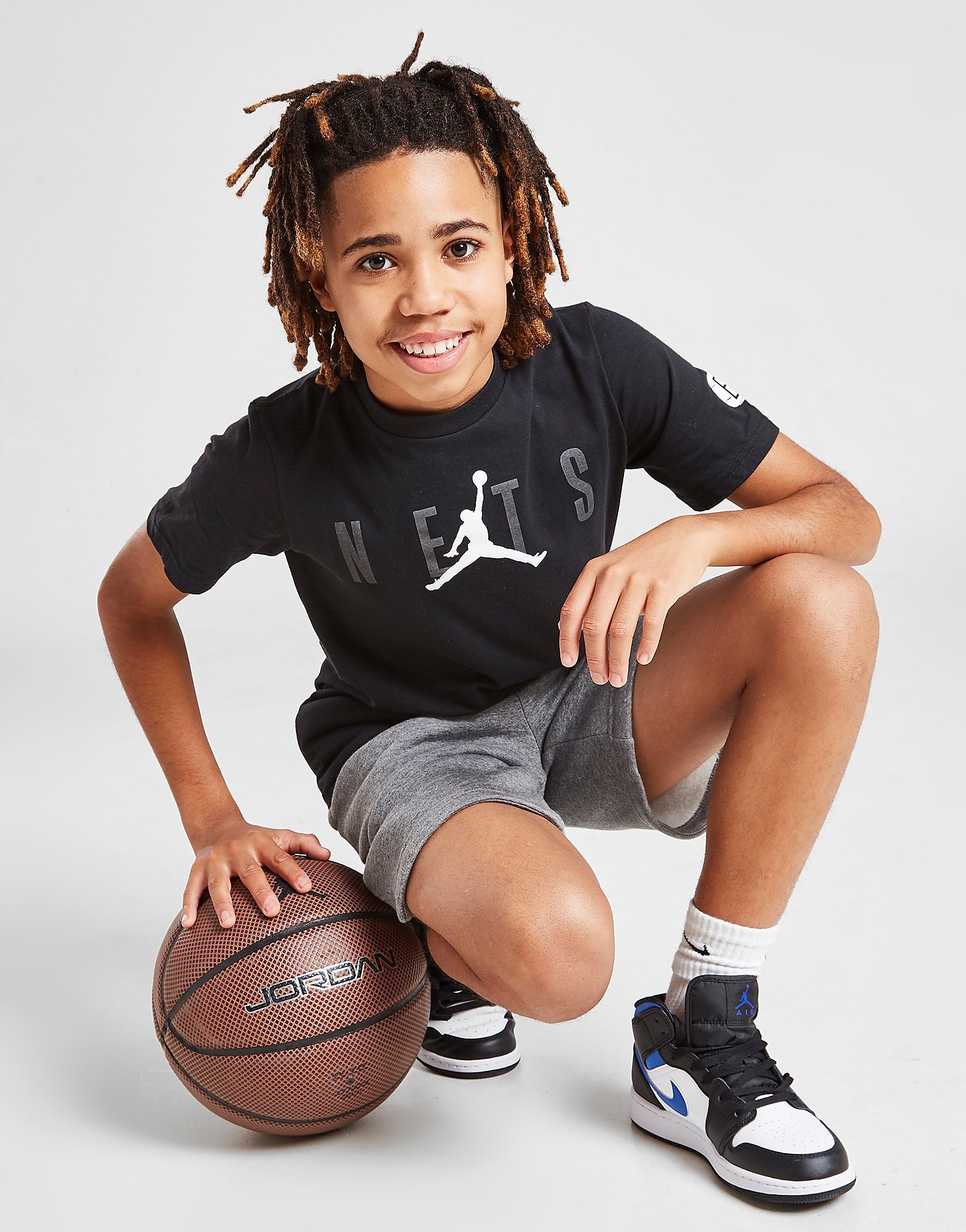 

Jordan NBA Brooklyn Nets Jumpman T-Shirt Junior - Black - Kids, Black