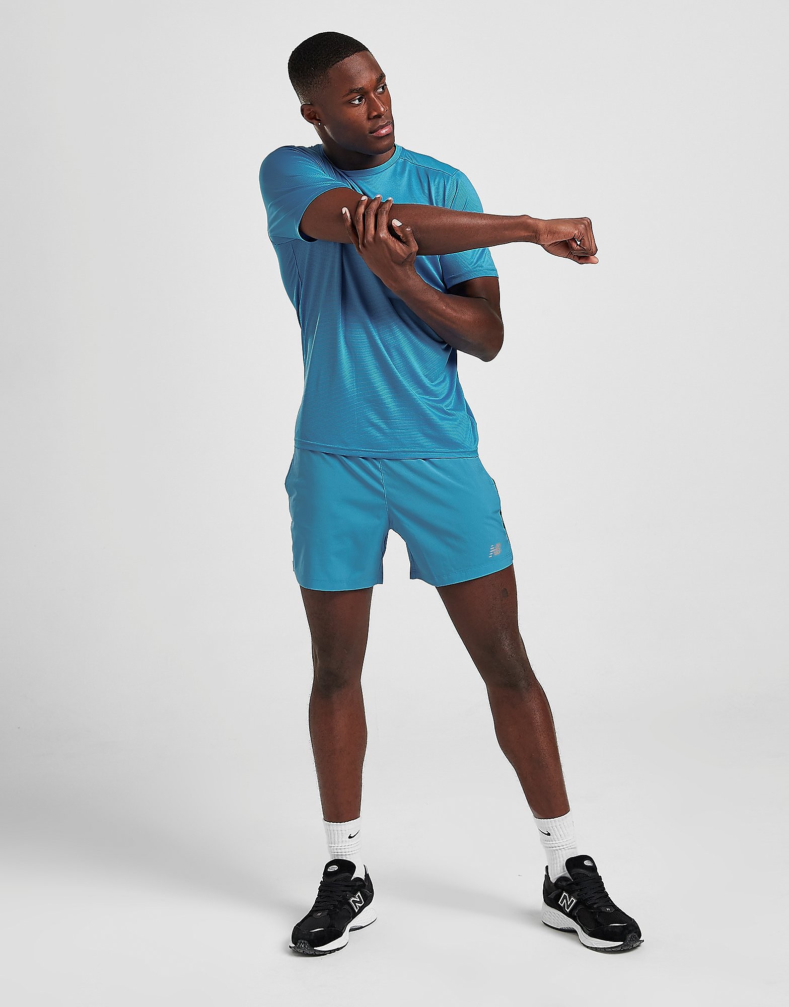 

New Balance Accelerate 5" Shorts - Blue - Mens, Blue