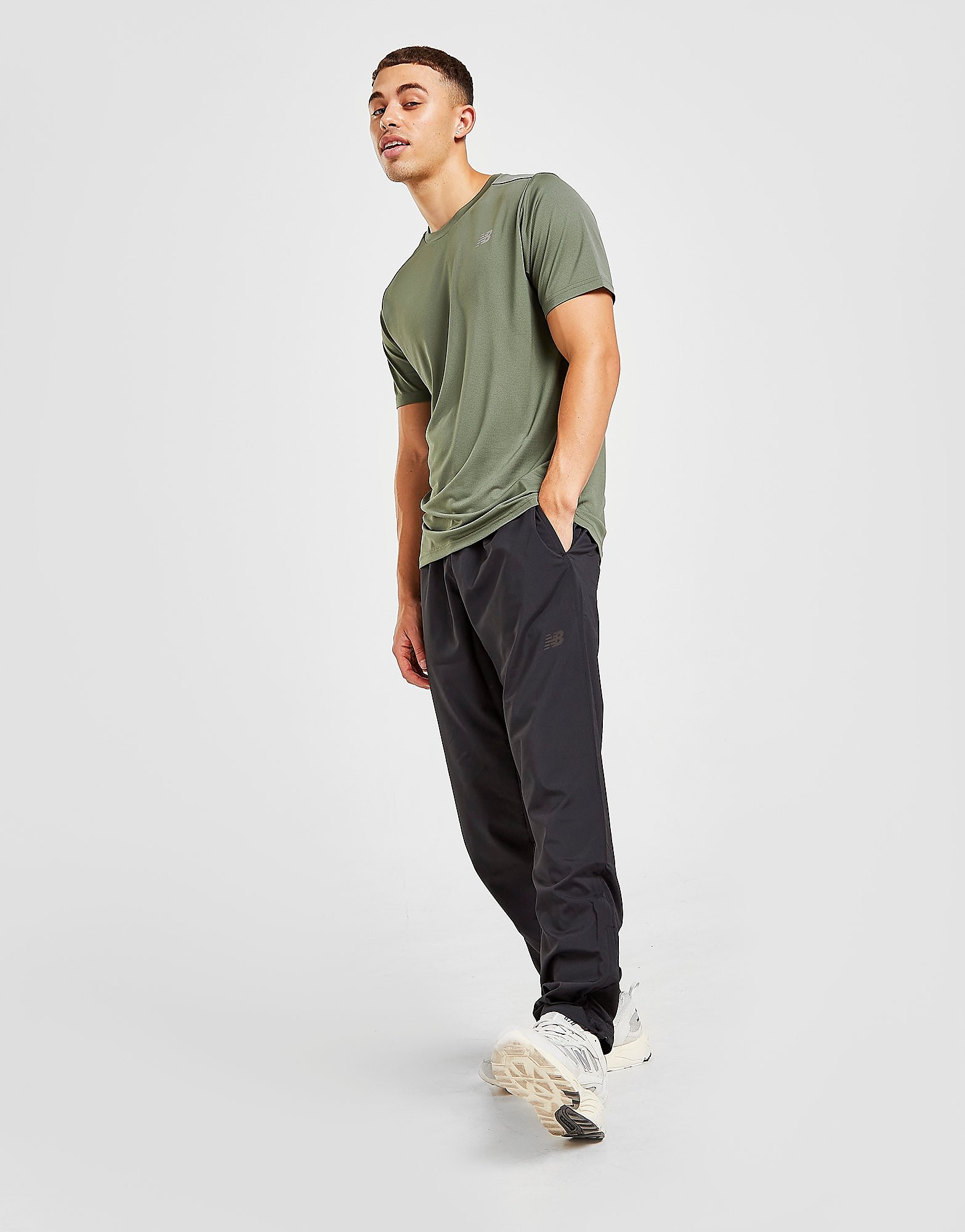 

New Balance Stretch Woven Track Pants - Black - Mens, Black