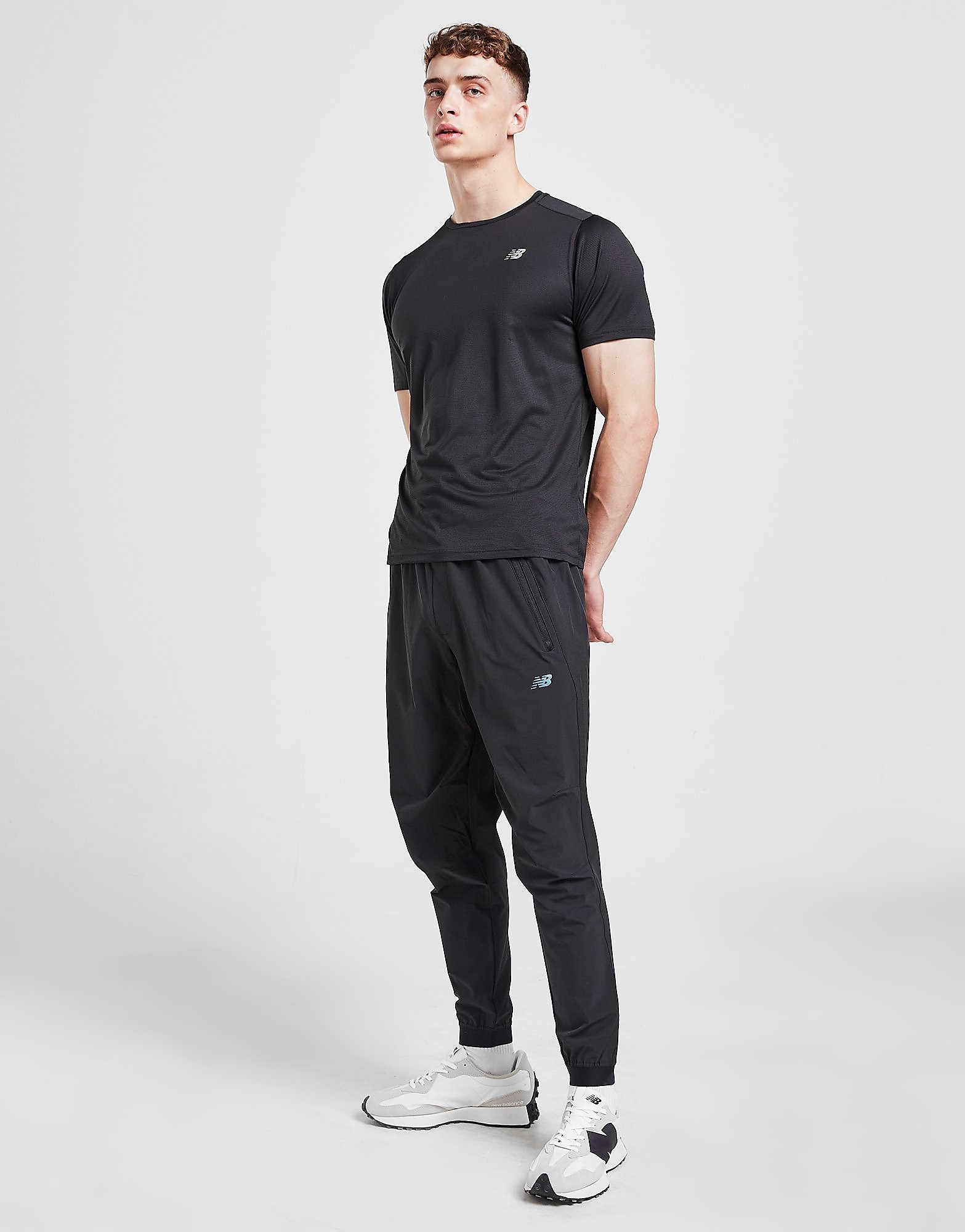 

New Balance Fortitech Woven Track Pants - Black - Mens, Black