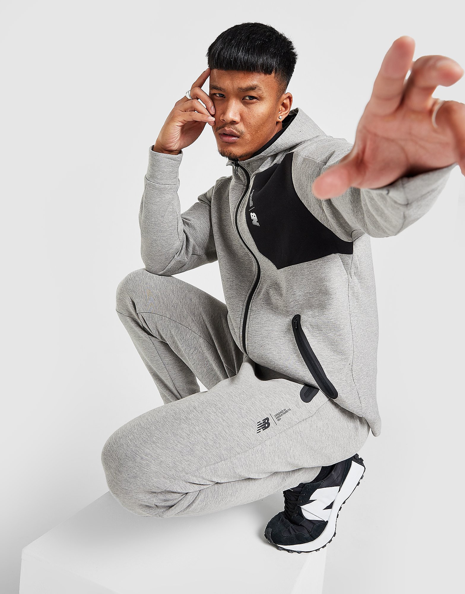 

New Balance Fortitech Fleece Joggers - Grey - Mens, Grey