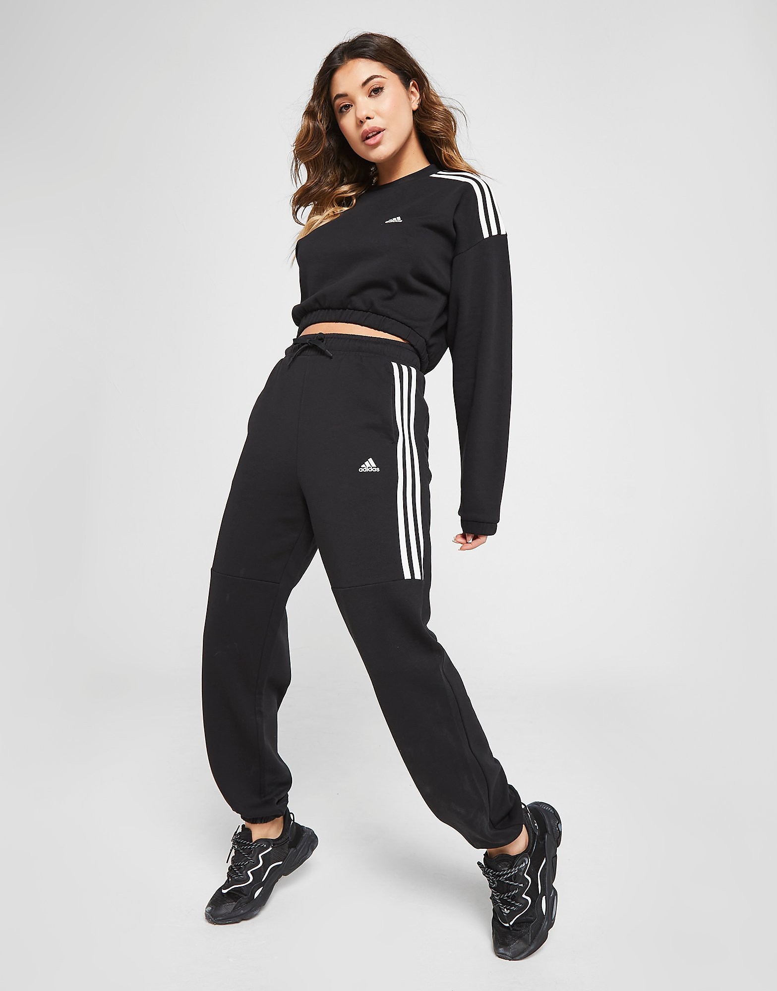 

adidas 3-Stripes Joggers - Black - Womens, Black