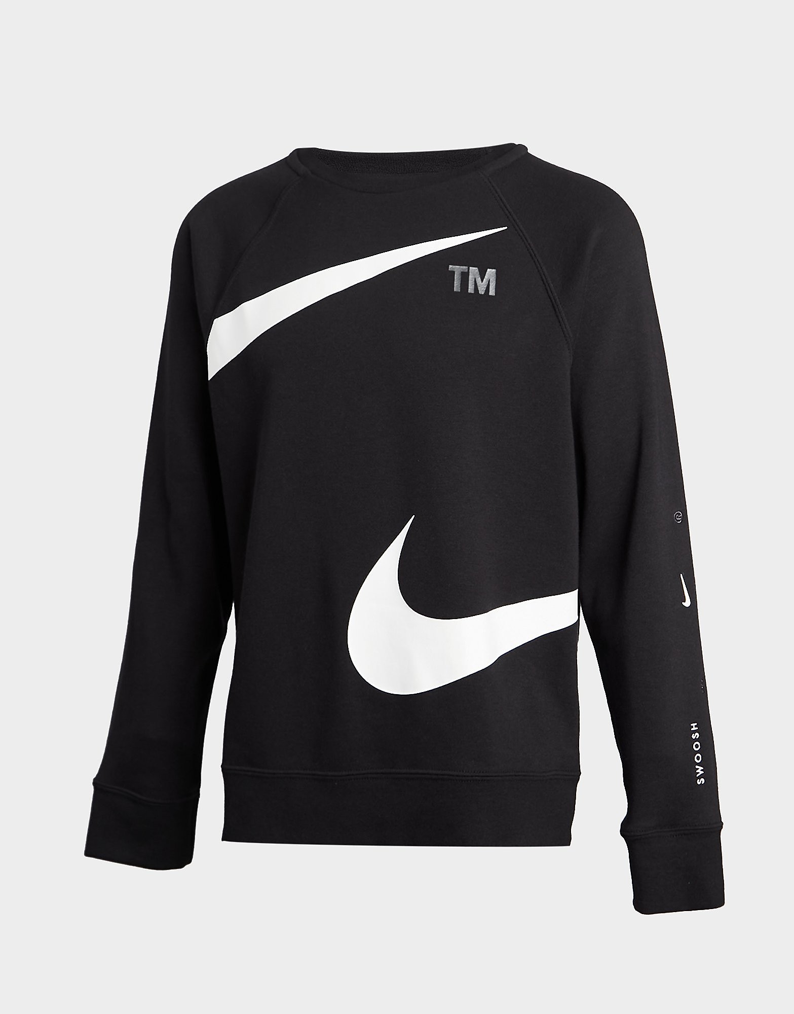 

Nike Sportswear Swoosh Sweatshirt Junior - Black/White - Kids, Black/White