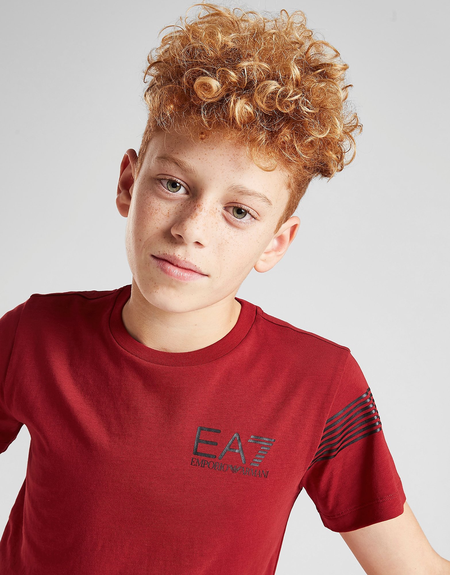

Emporio Armani EA7 7 Lines T-Shirt Junior - Red - Kids, Red