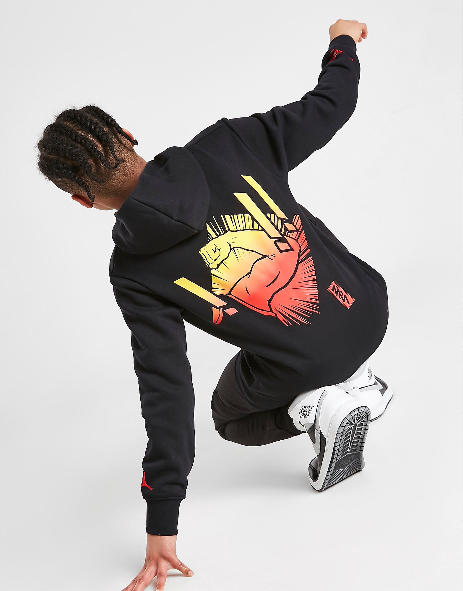 

Jordan Zion Pullover Hoodie Junior - Black - Kids, Black