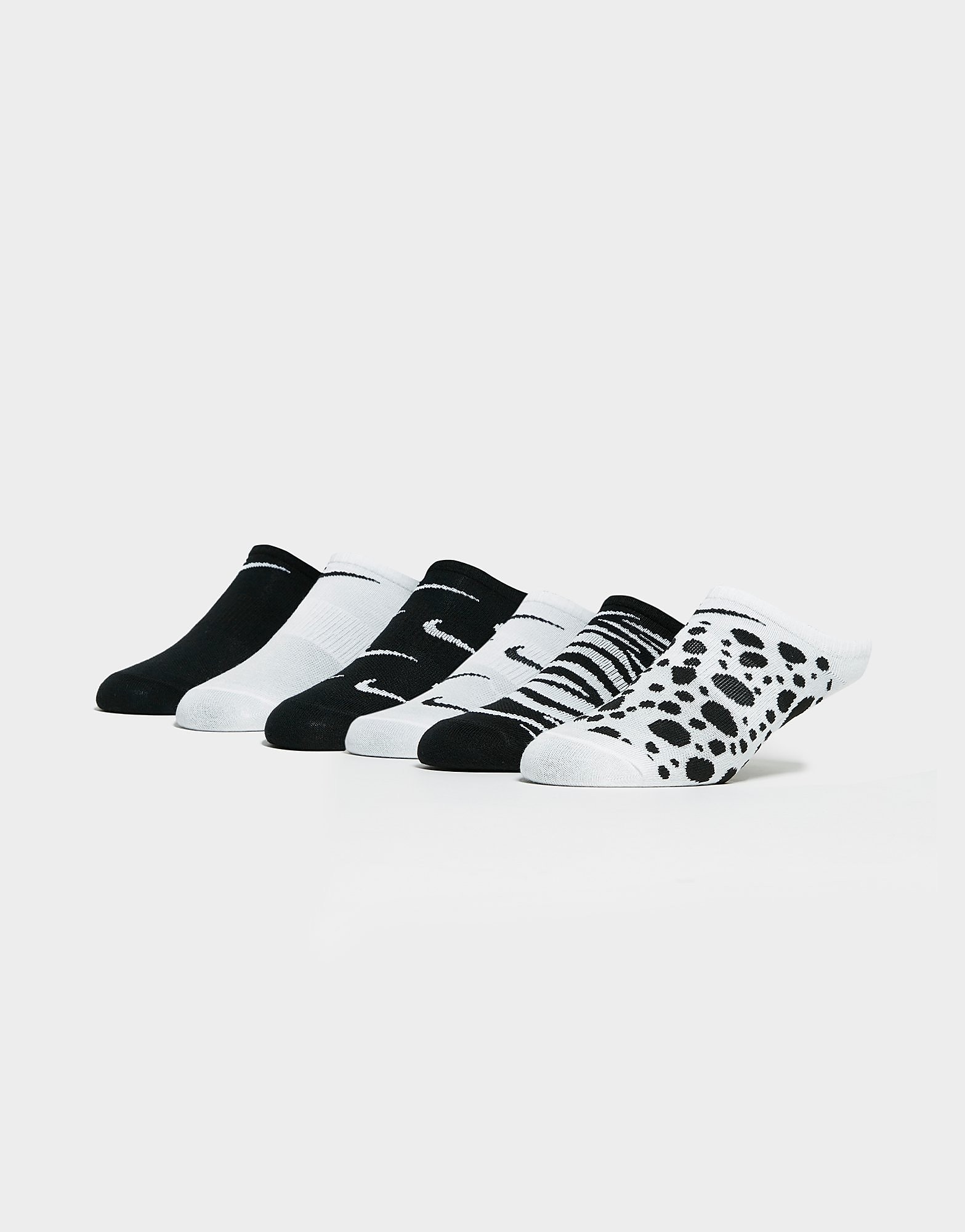 Nike 6-Pack Everyday No-Show Socks Junior - Black - Kids, Black
