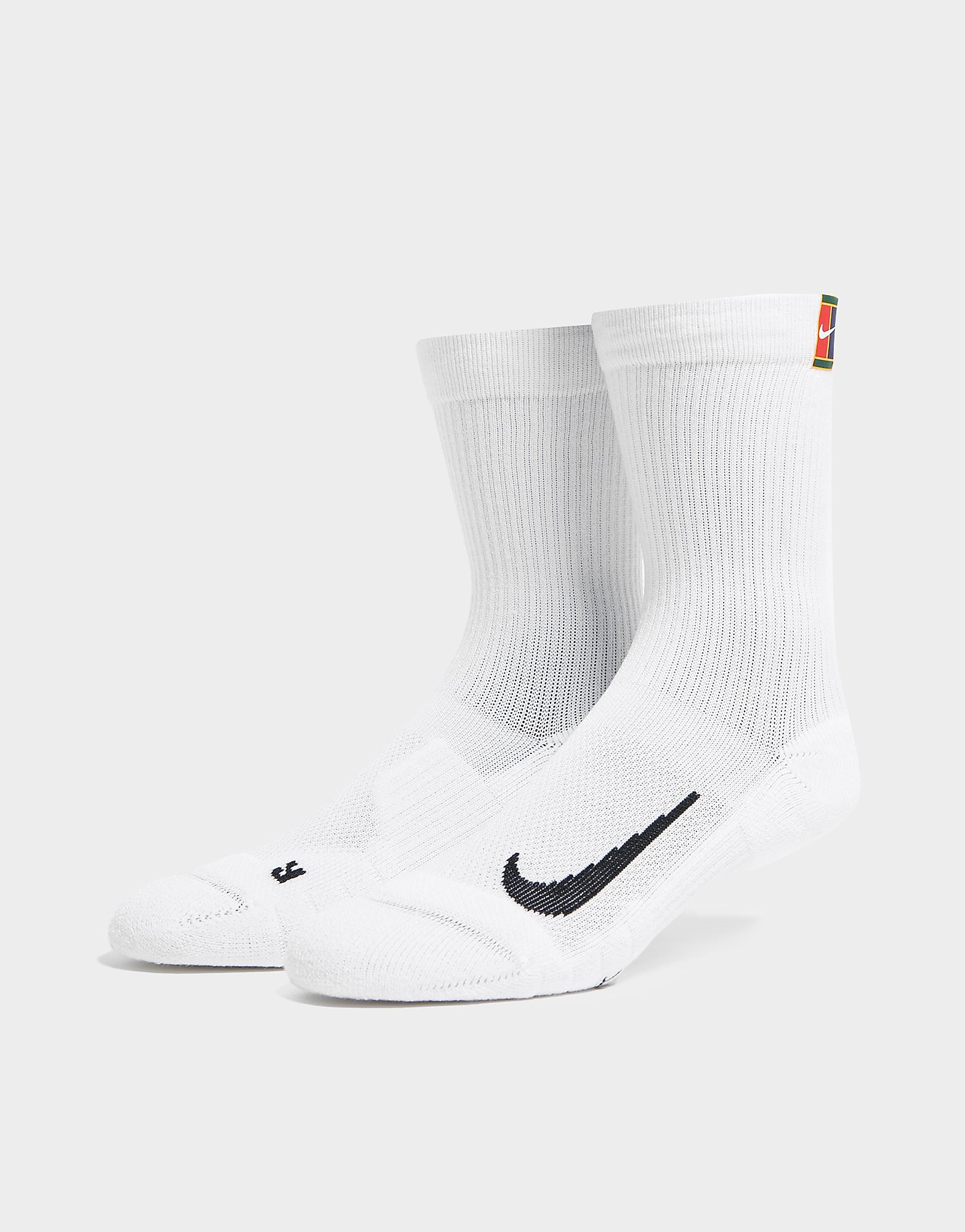 

Nike 2-Pack Crew Court Heritage Socks - White - Mens, White
