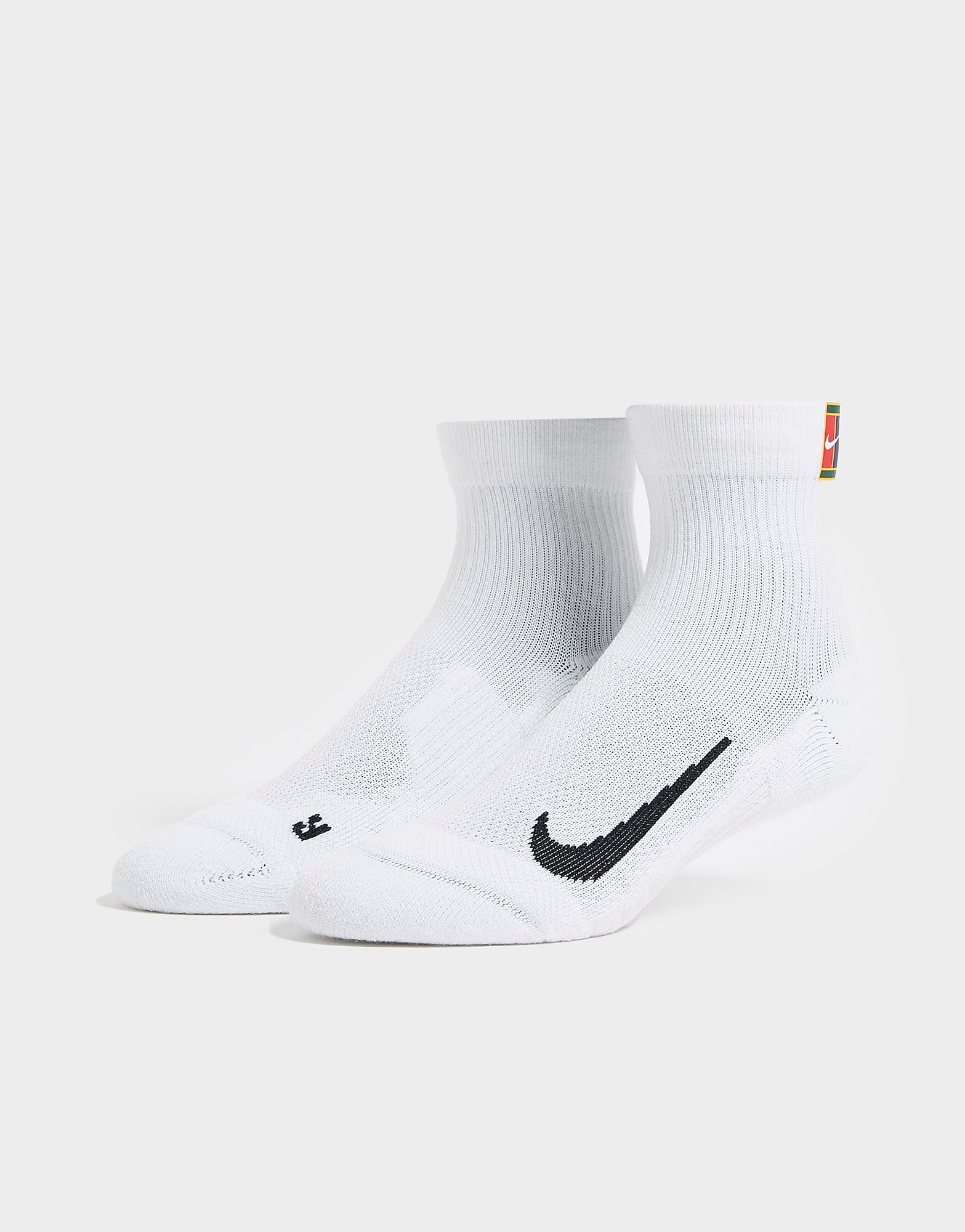 

Nike 2-Pack Ankle Court Multiplier Max Socks - White - Mens, White