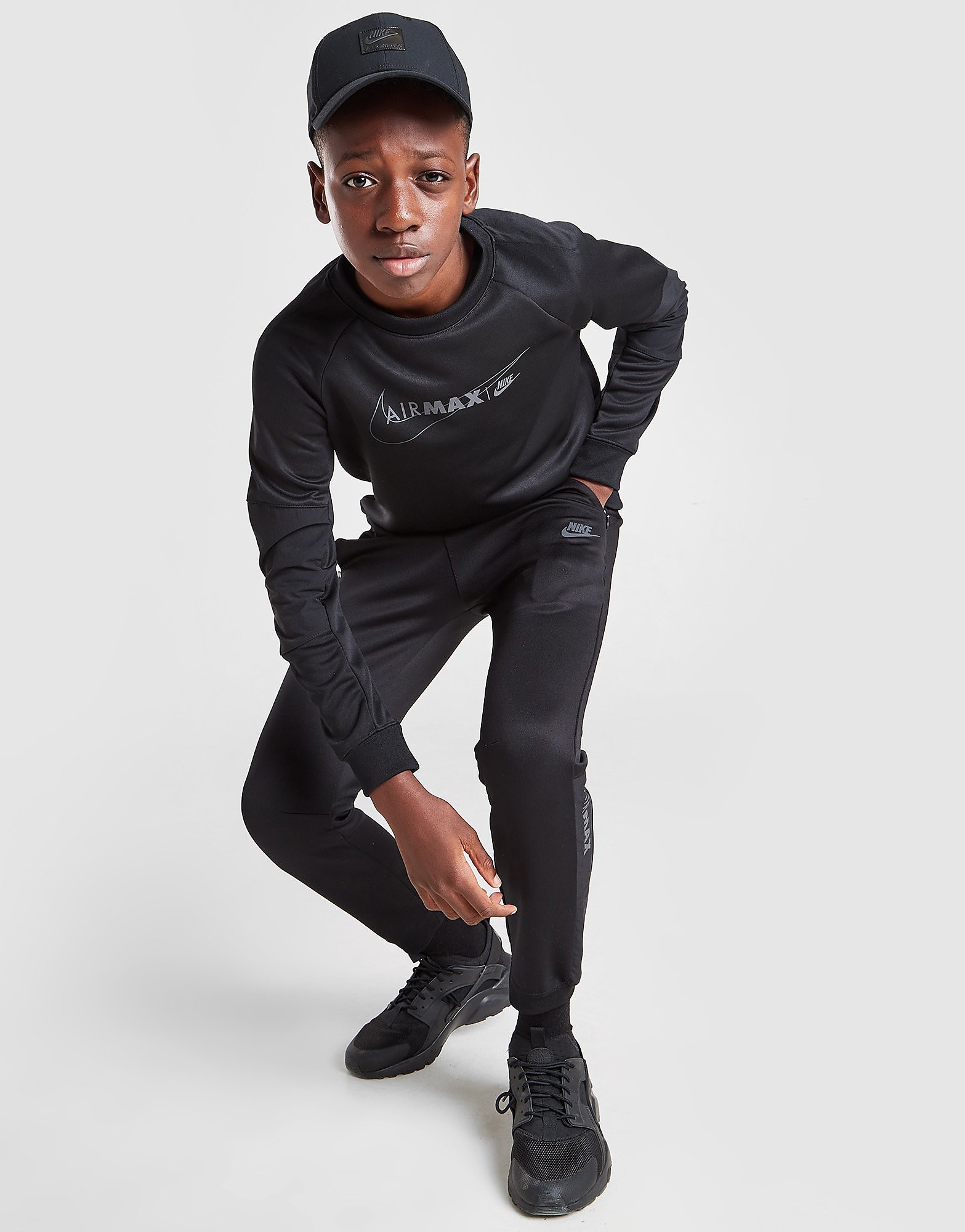 

Nike Air Max Crew Sweatshirt Junior - Only at JD - Black - Kids, Black