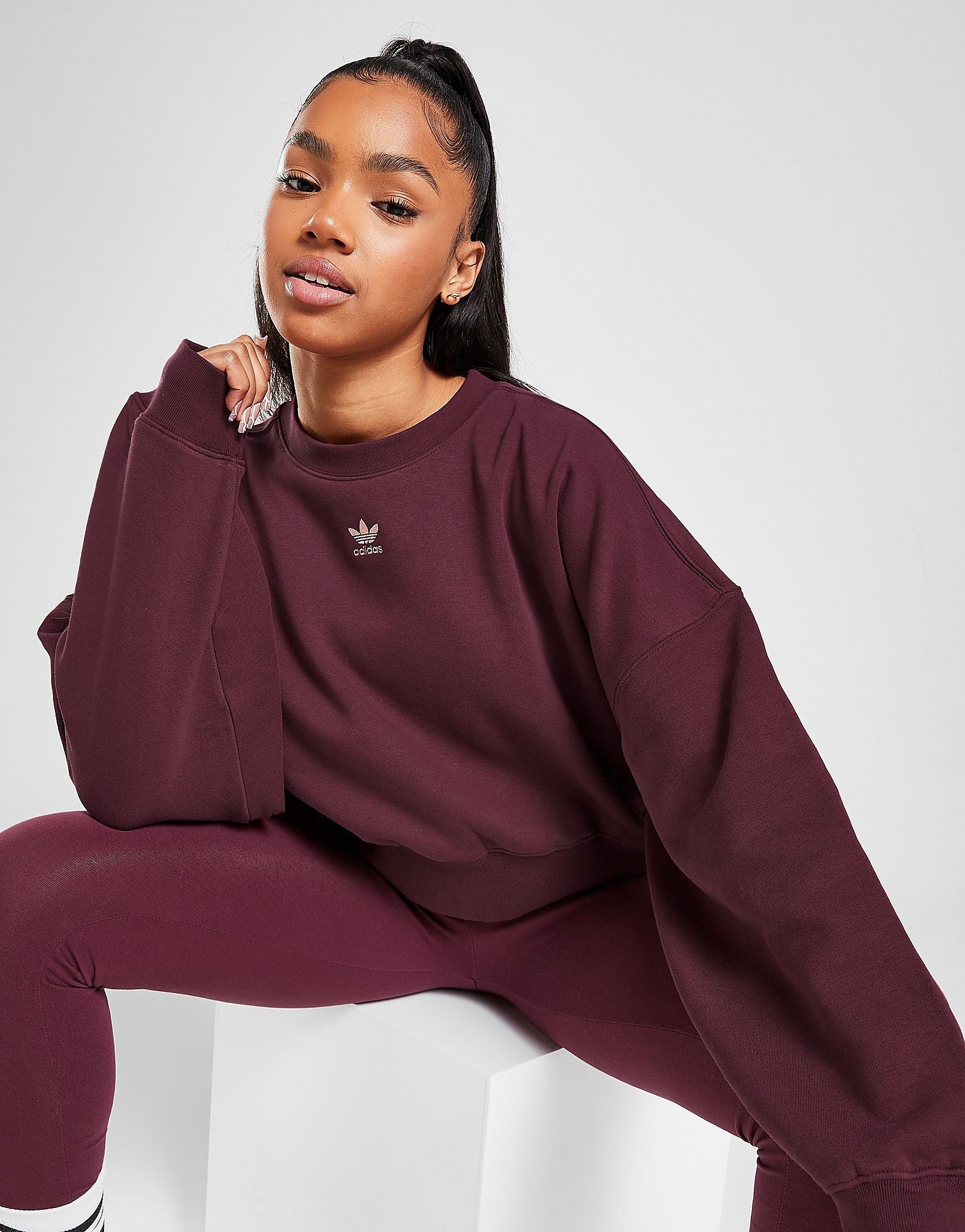 

adidas Originals Adicolour Sweatshirt - Victory Crimson - Womens, Victory Crimson