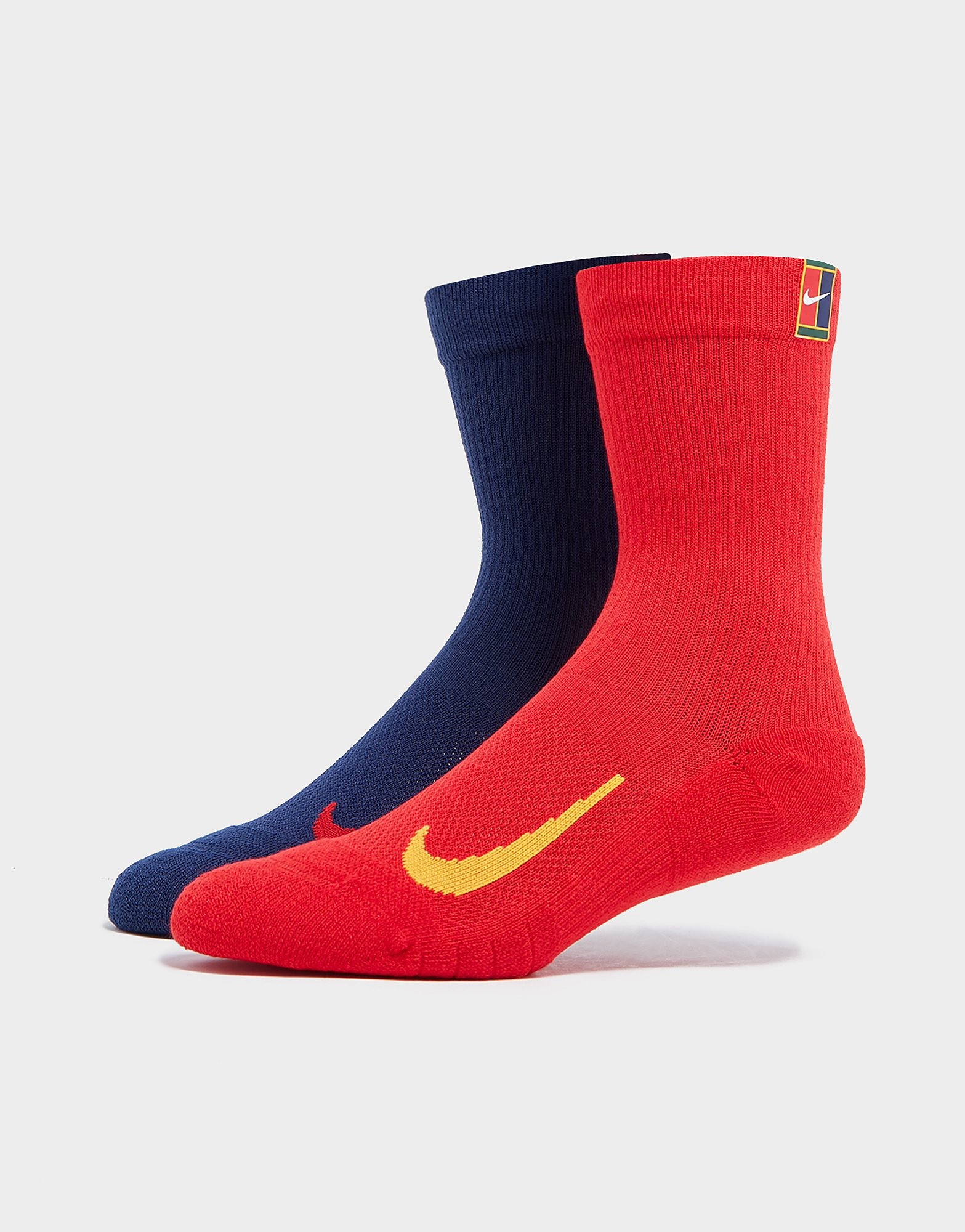 

Nike 2-Pack Ankle Court Multiplier Max Socks - Red - Mens, Red