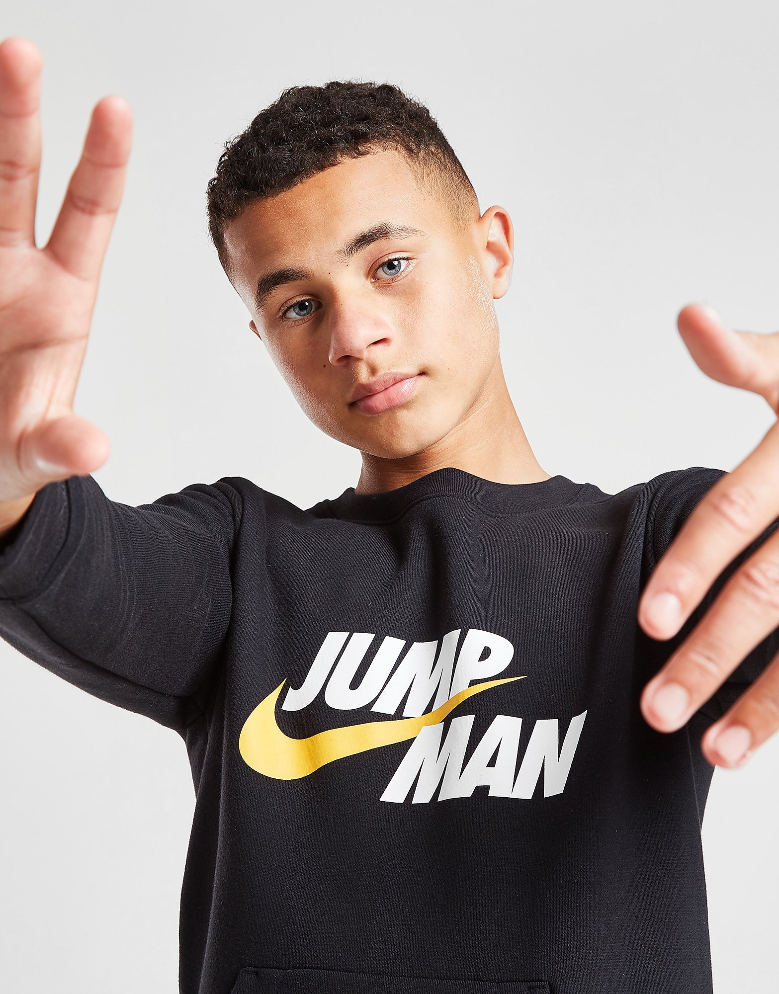 

Jordan Jumpman Crew Sweatshirt - Black - Kids, Black