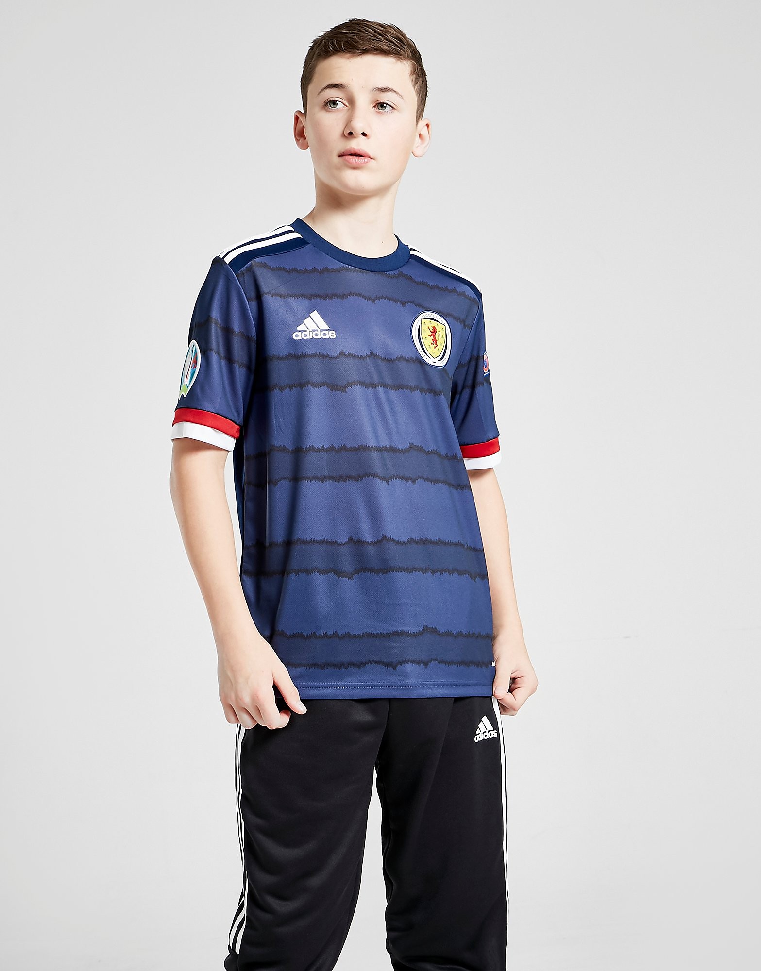 

adidas Scotland Euro 2020 Badged Home Shirt Junior - Navy - Kids, Navy
