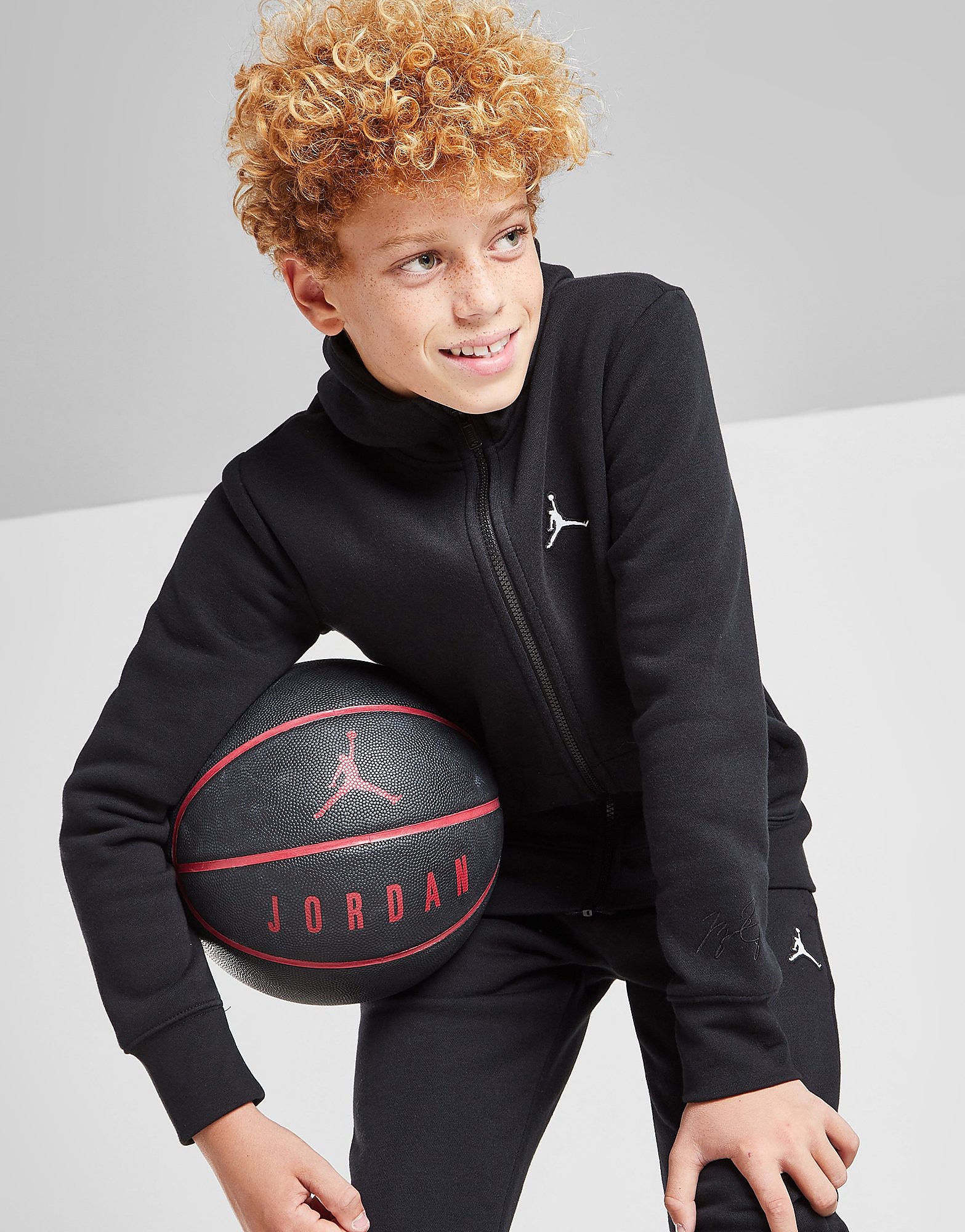 

Jordan Essential Full Zip Hoodie Junior - Black - Kids, Black