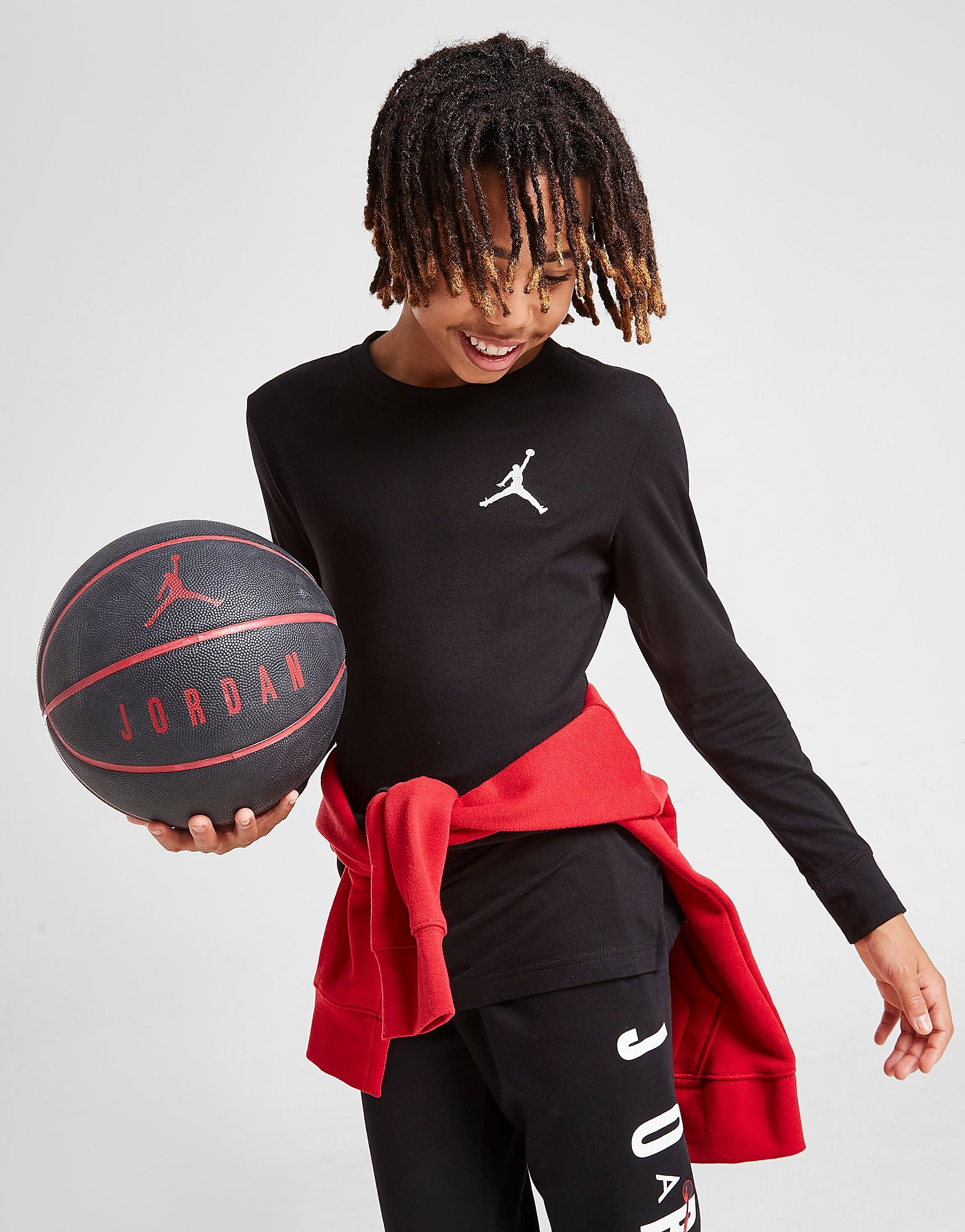 

Jordan Small Jumpman Long Sleeve T-Shirt Junior - Black - Kids, Black