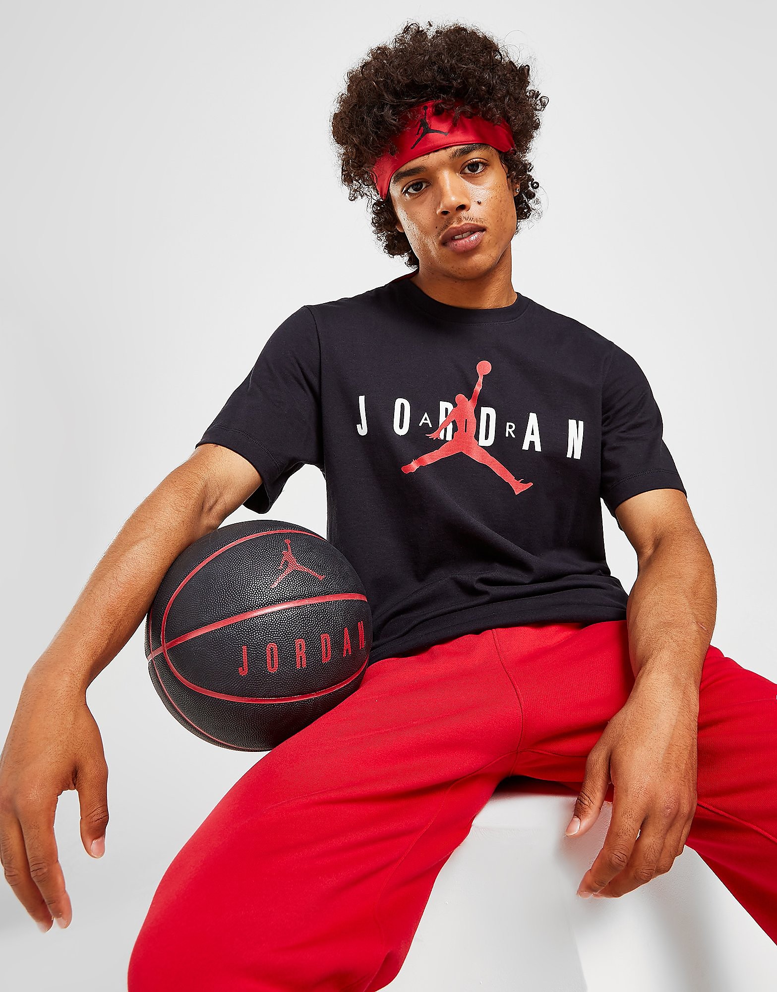 

Jordan Air T-Shirt - Black/White/Gym Red, Black/White/Gym Red