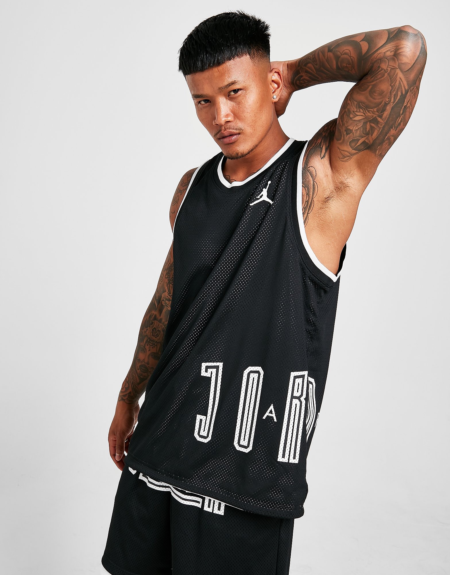

Jordan Sport DNA Mesh Vest - Black/White - Mens, Black/White