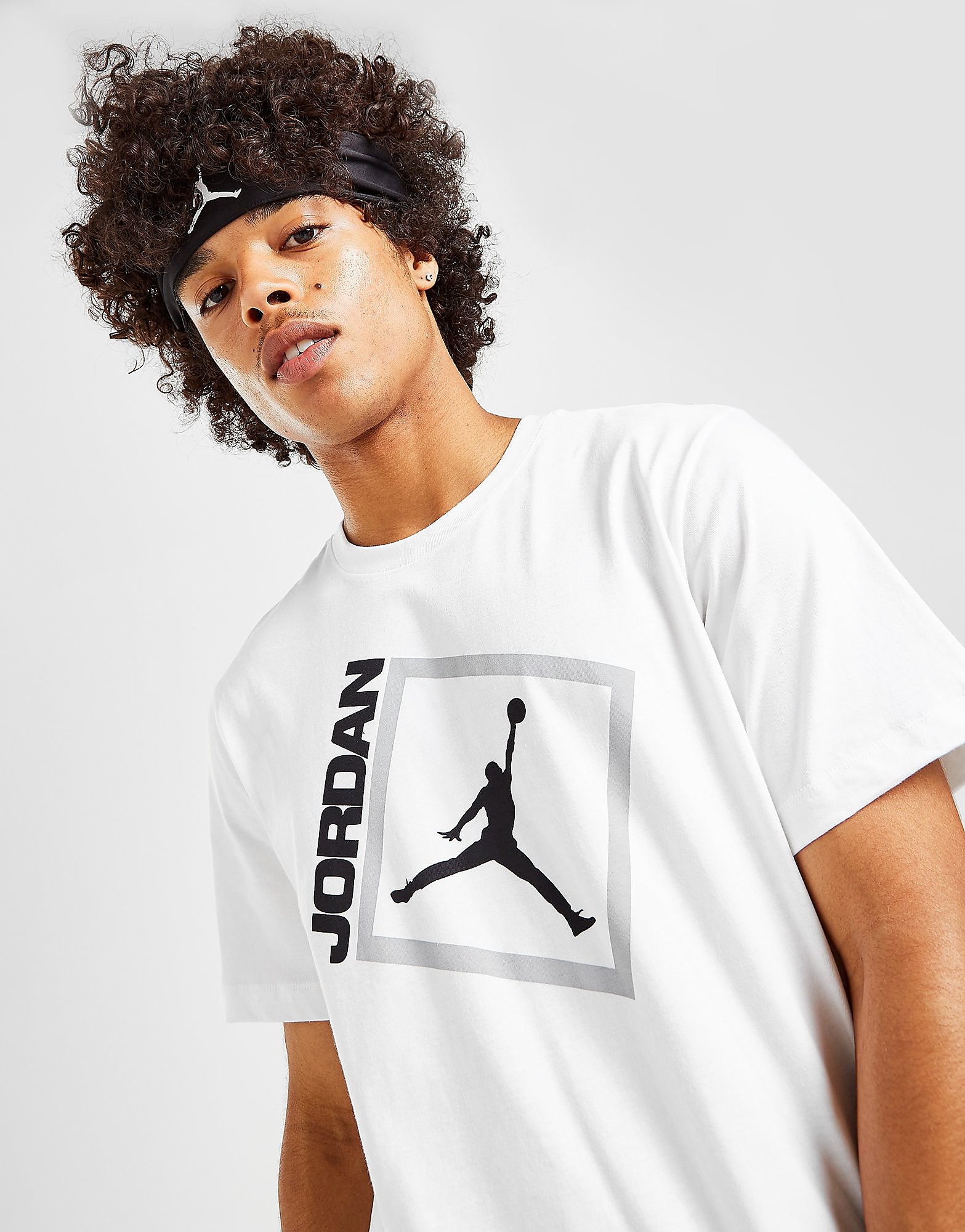 Jordan Jumpman Box Logo T-Shirt, Wit