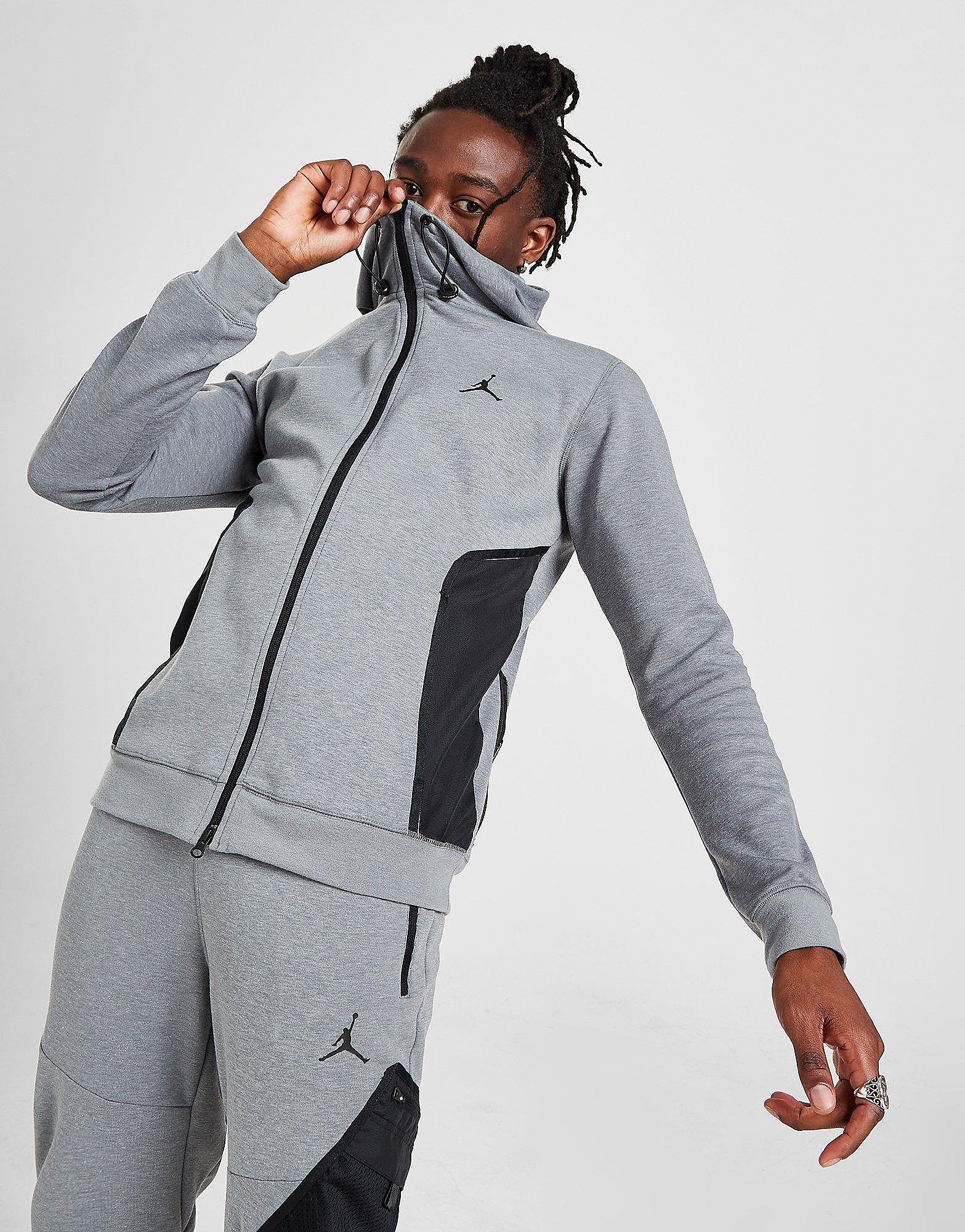

Jordan Dri-FIT Air Statement Full Zip Hoodie - Dark Grey/Black - Mens, Dark Grey/Black