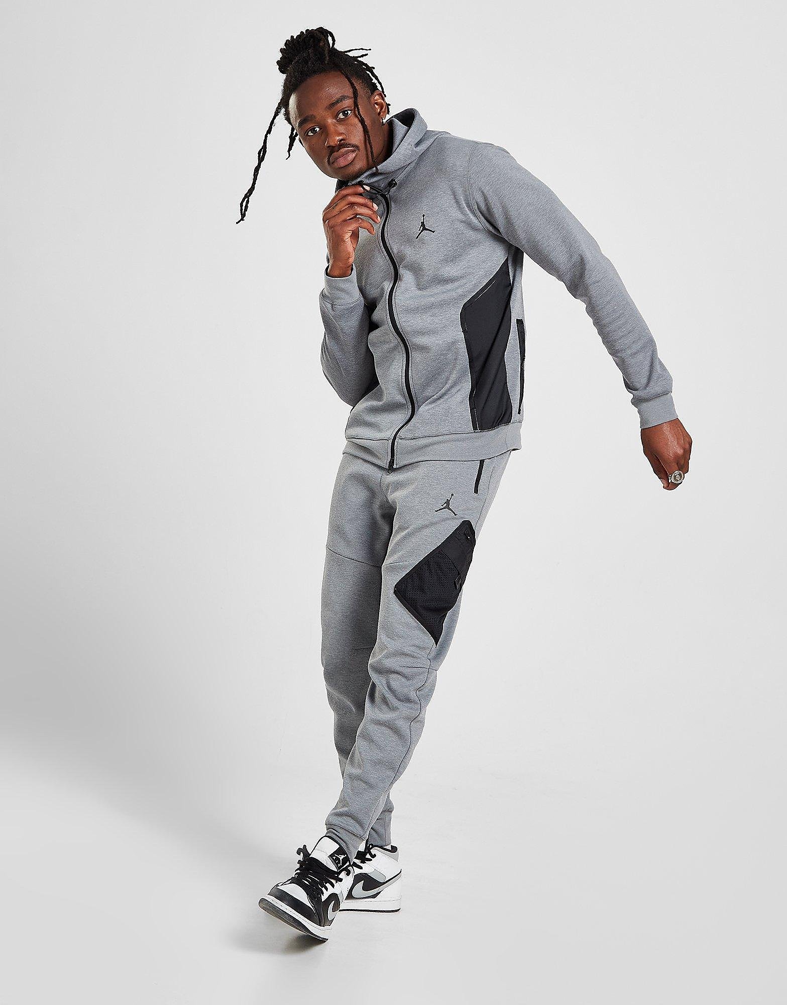 Jordan Statement Track Pants - Carbon Heather/Black/Black - Mens, Carbon Heather/Black/Black