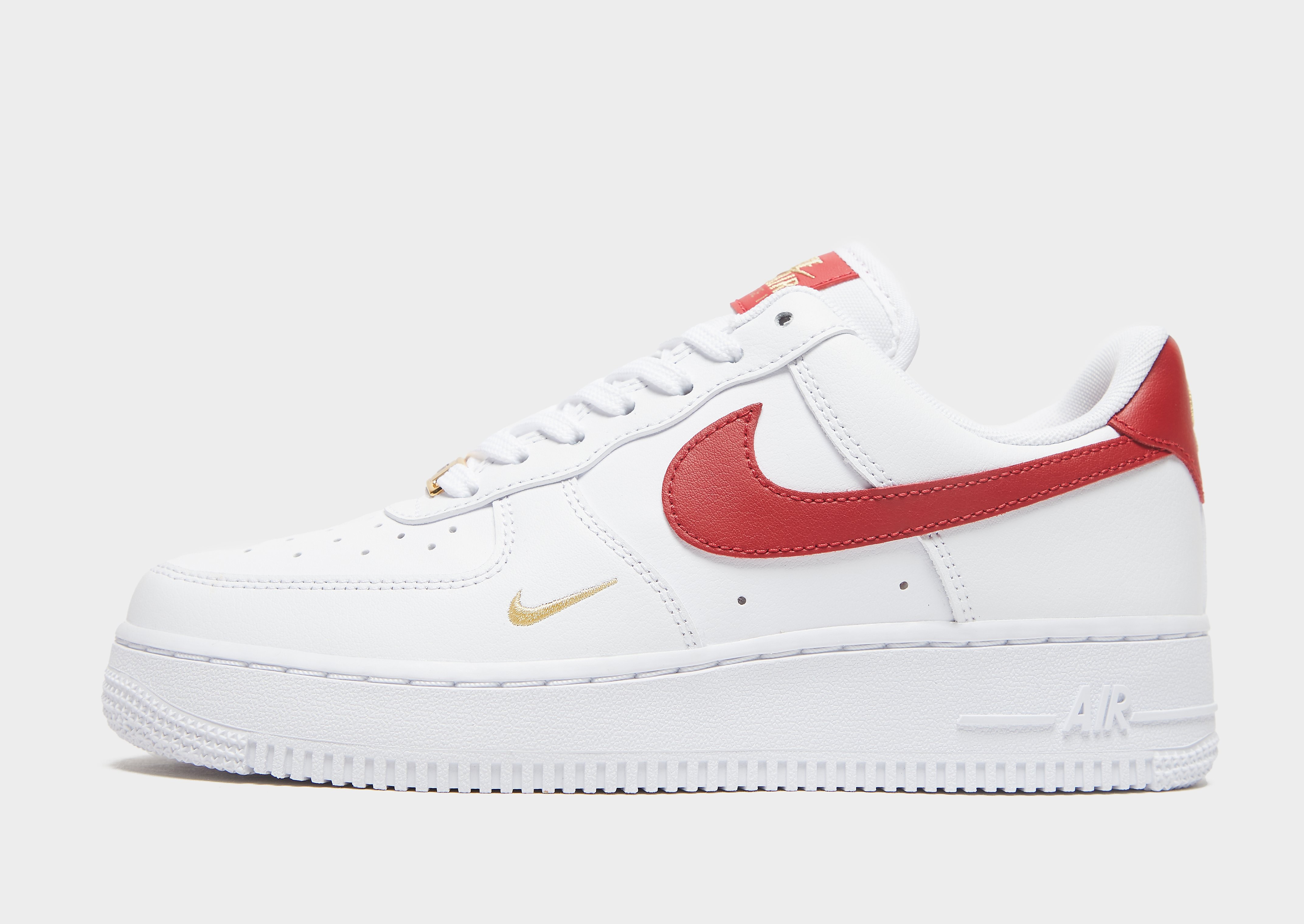 Nike Air Force 1 07 Essential Women's - WHITE/Red, WHITE/Red